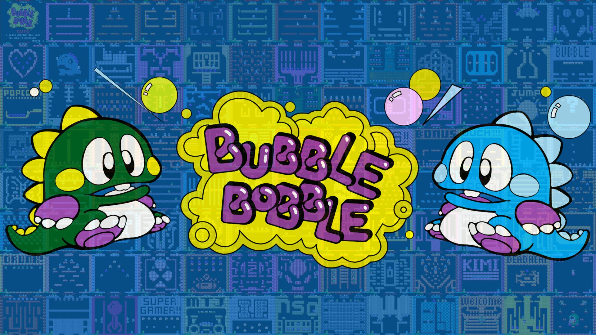 Video Game Bubble Bobble HD Wallpaper