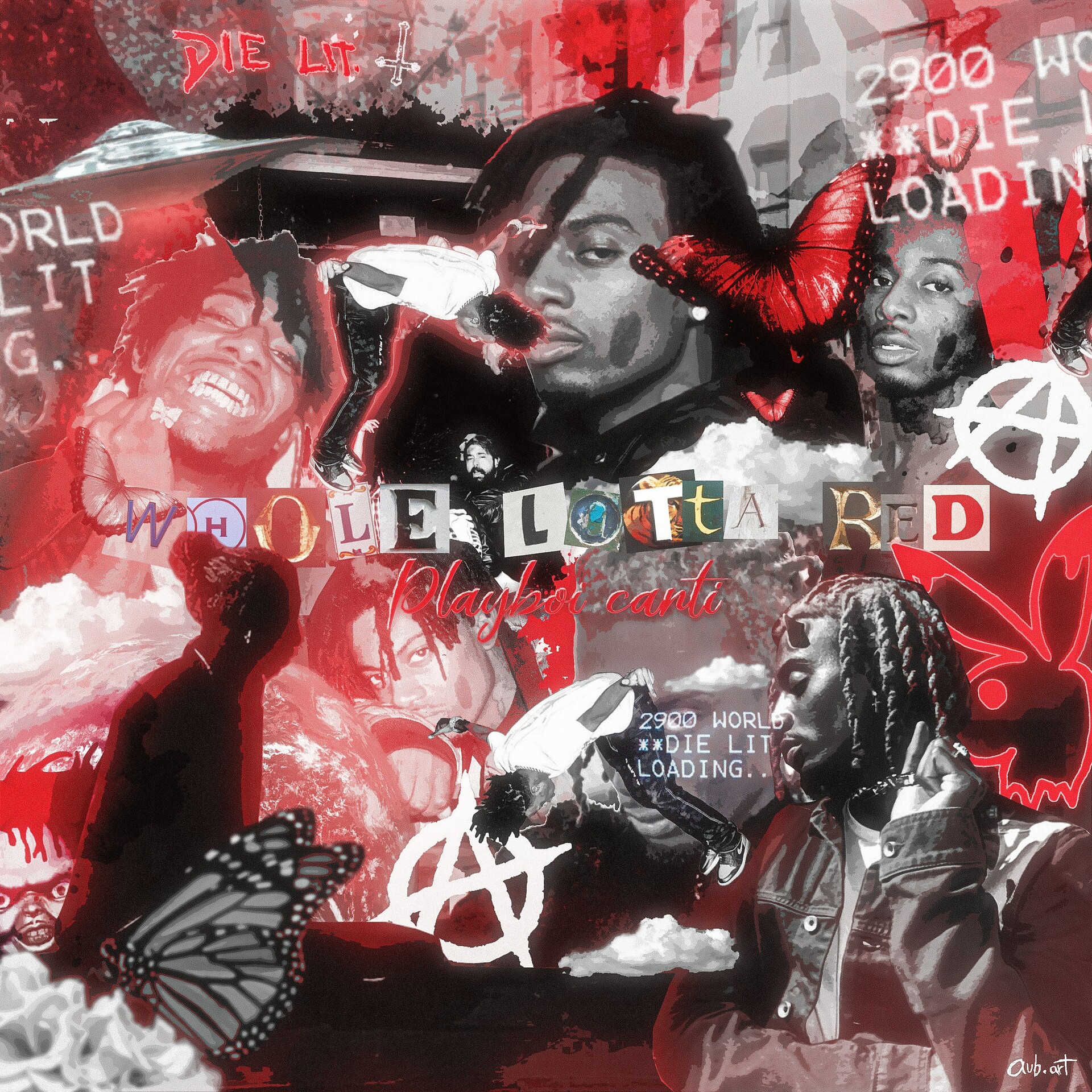 Whole Lotta Red fan made Cover Art