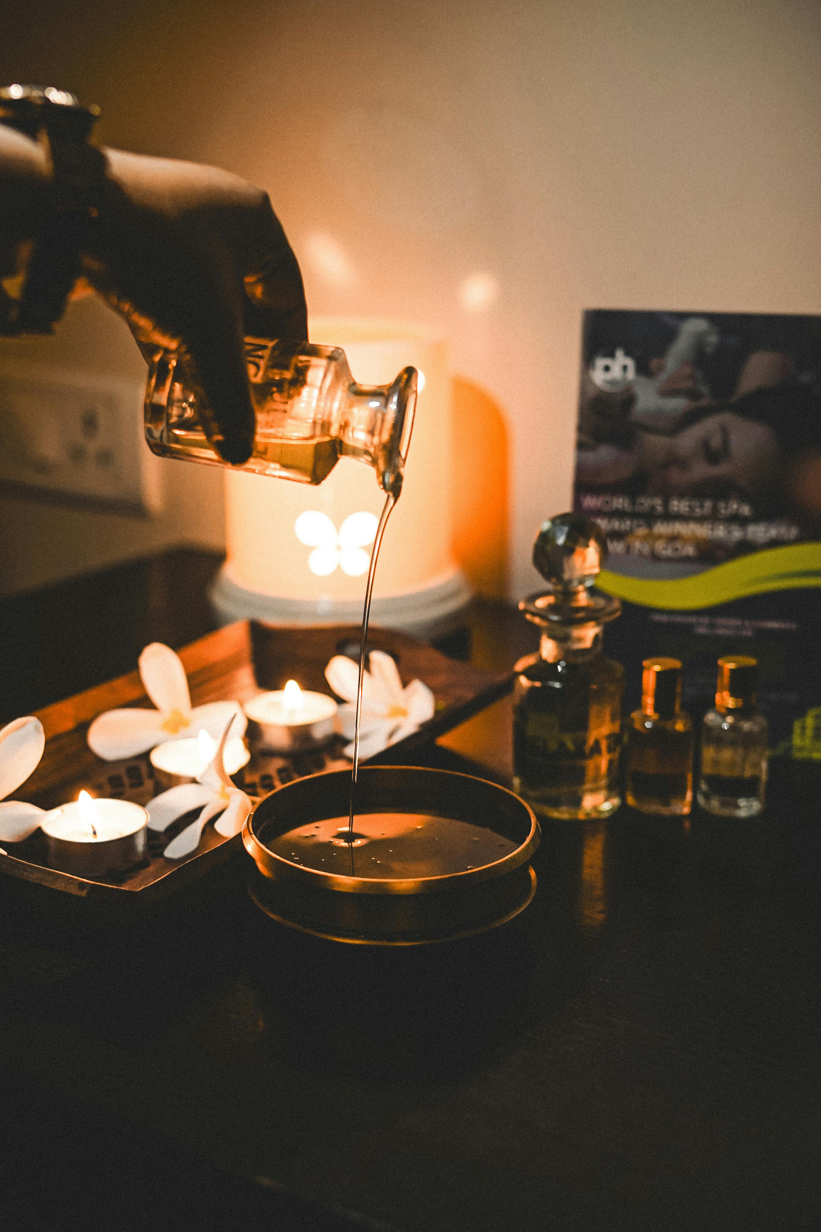 Woman Smiling Holding A Bottle Of