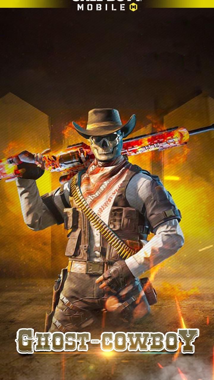 Ghost cowboy in call of duty 4k wallpaper