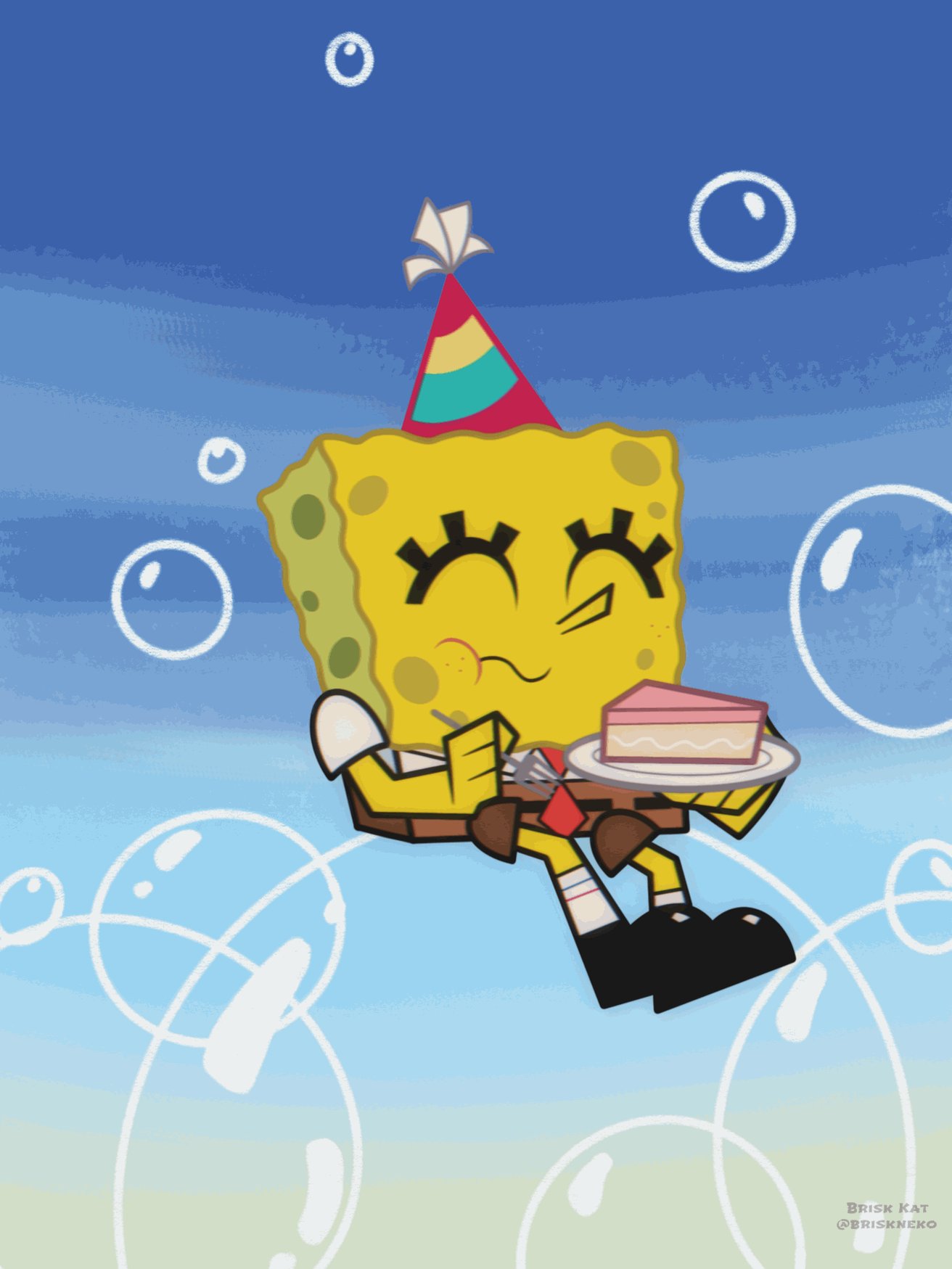 Brisk Kat Art Birthday