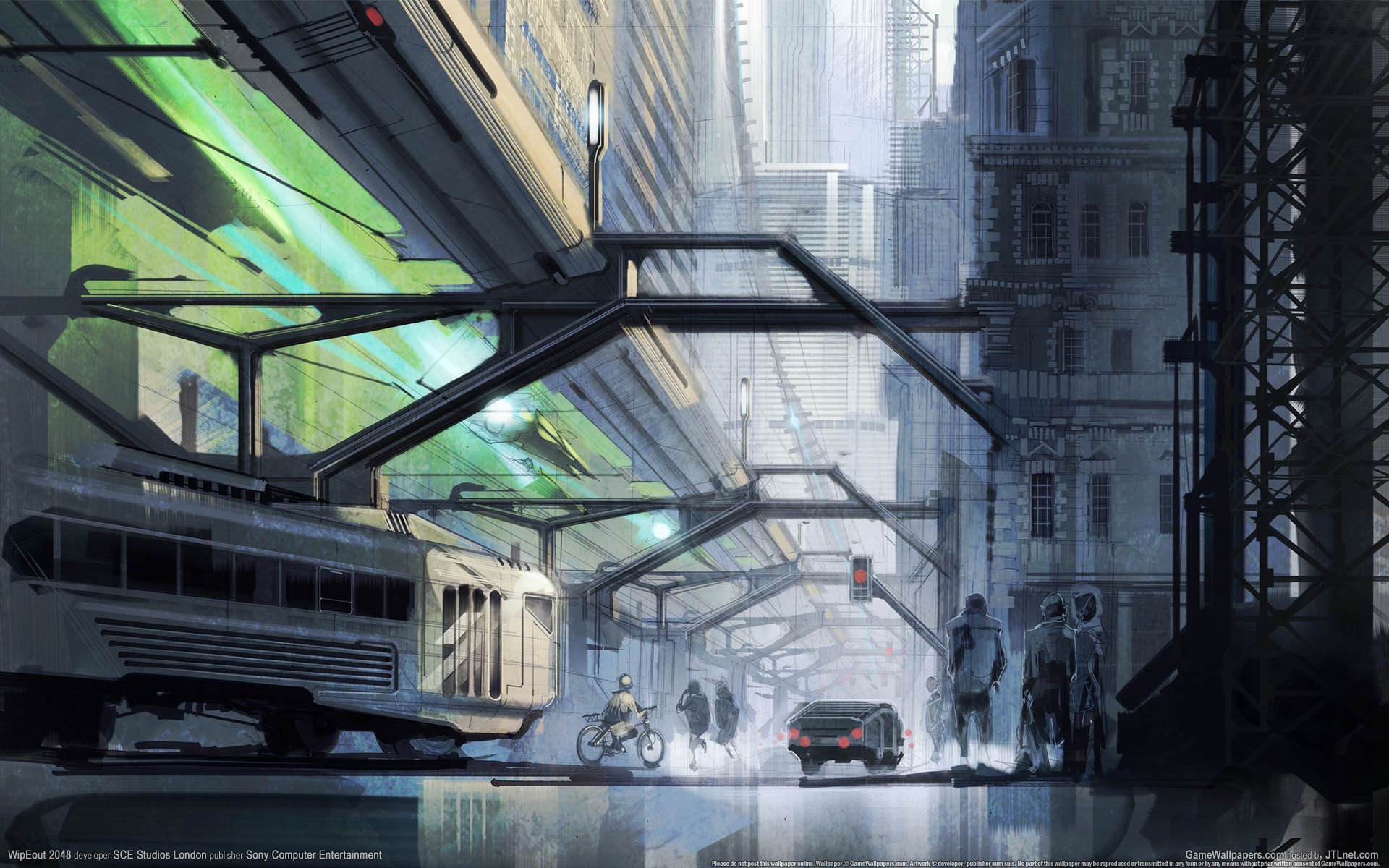 Wallpaper the city, future, transport