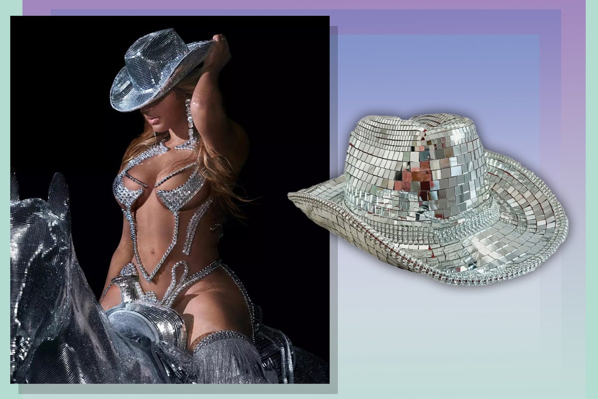 Beyoncé Mirror Ball Cowboy Hat Dupes