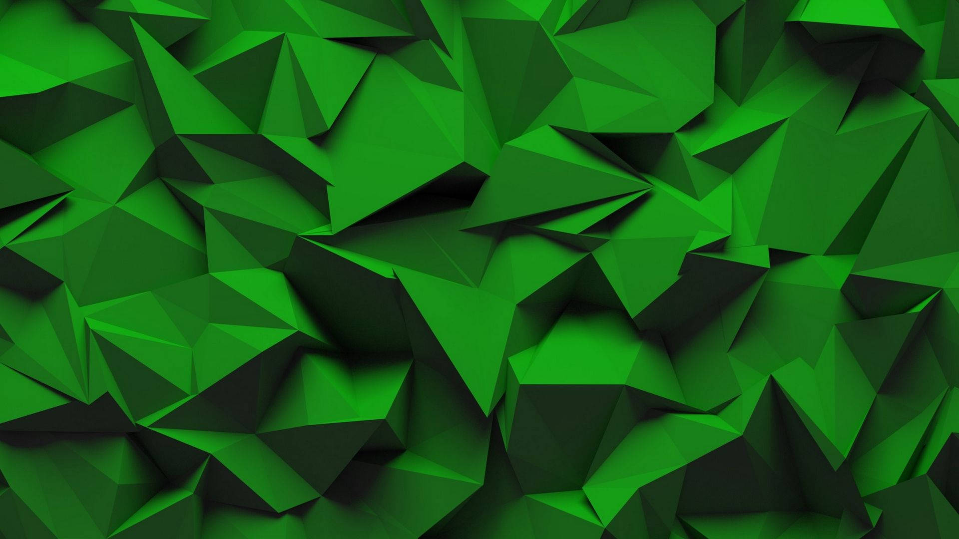 Green Geometric Shapes Wallpaper
