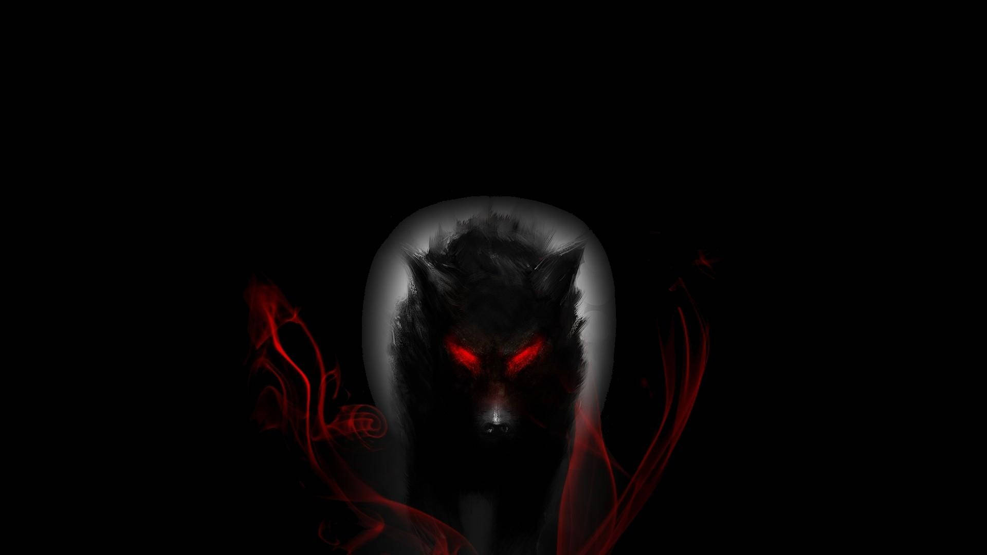 A Fierce Werewolf With Penetrating Red