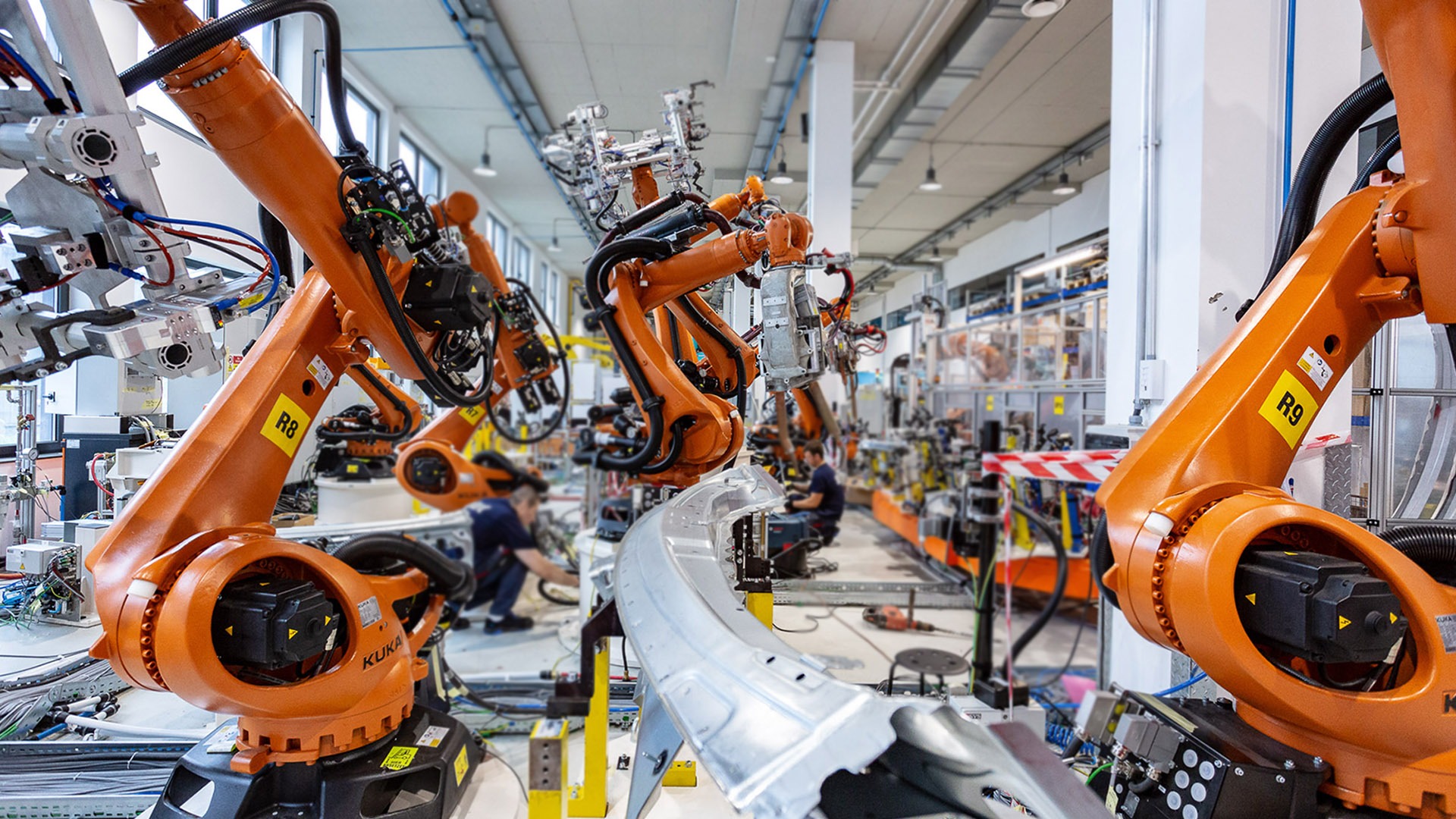 Industrial robots in production