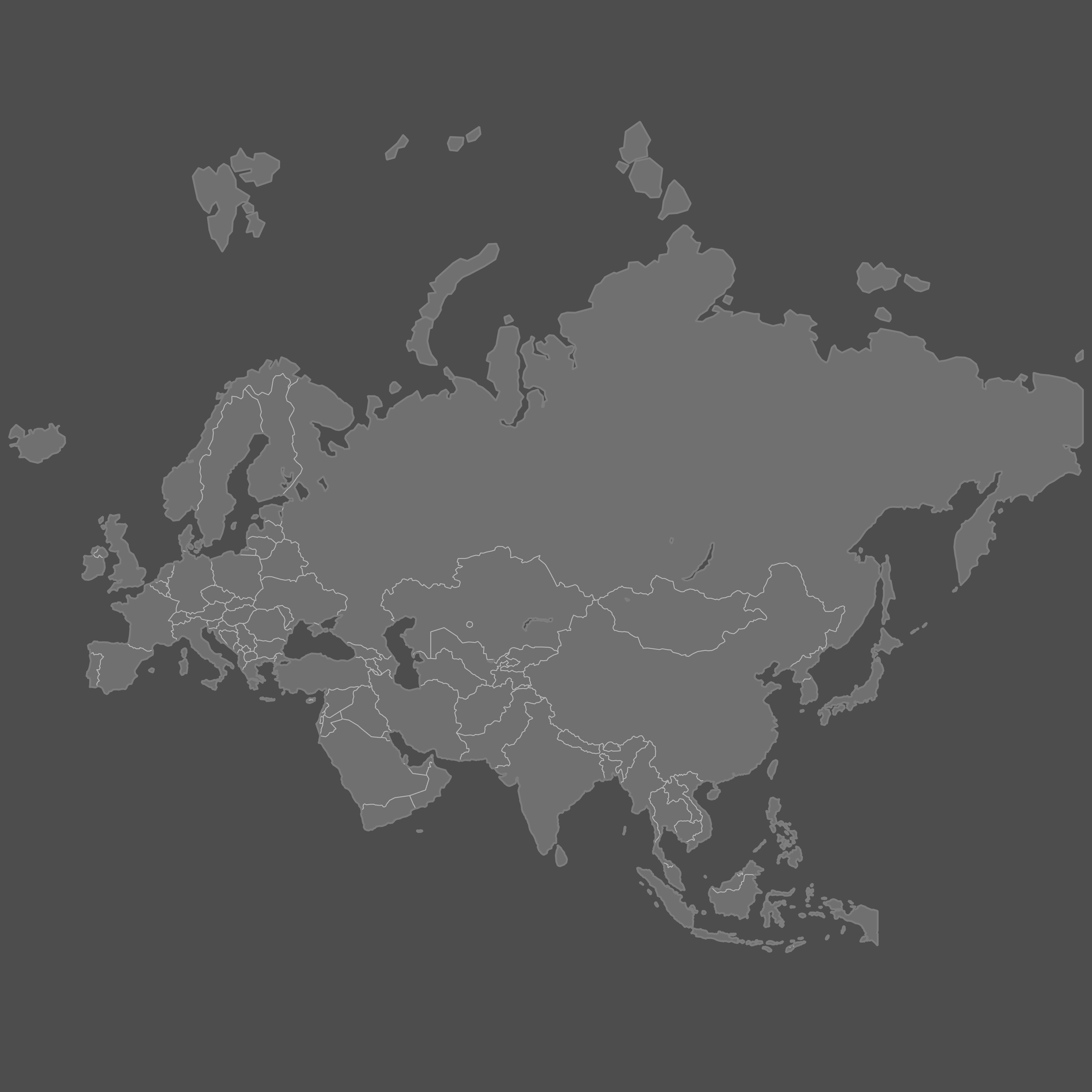 Blank Map of Eurasia