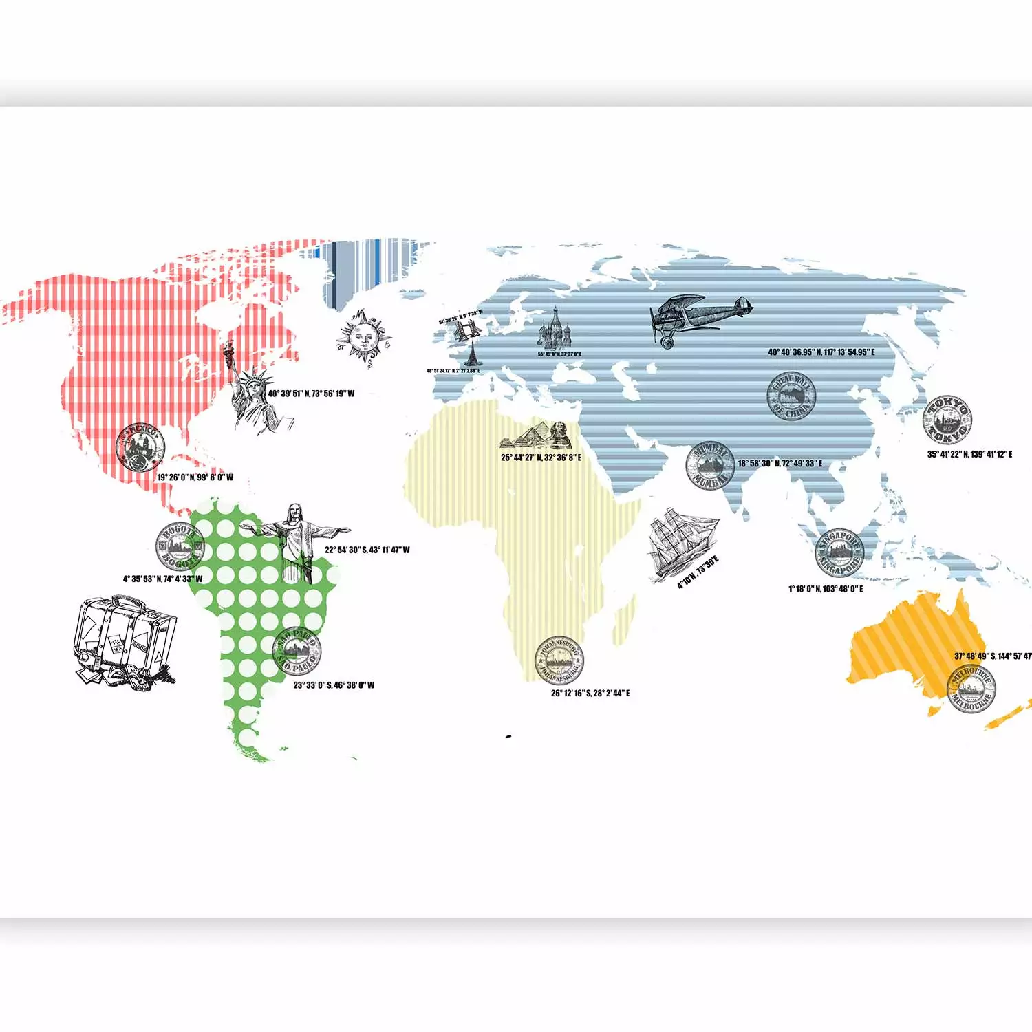 Wall Mural World map