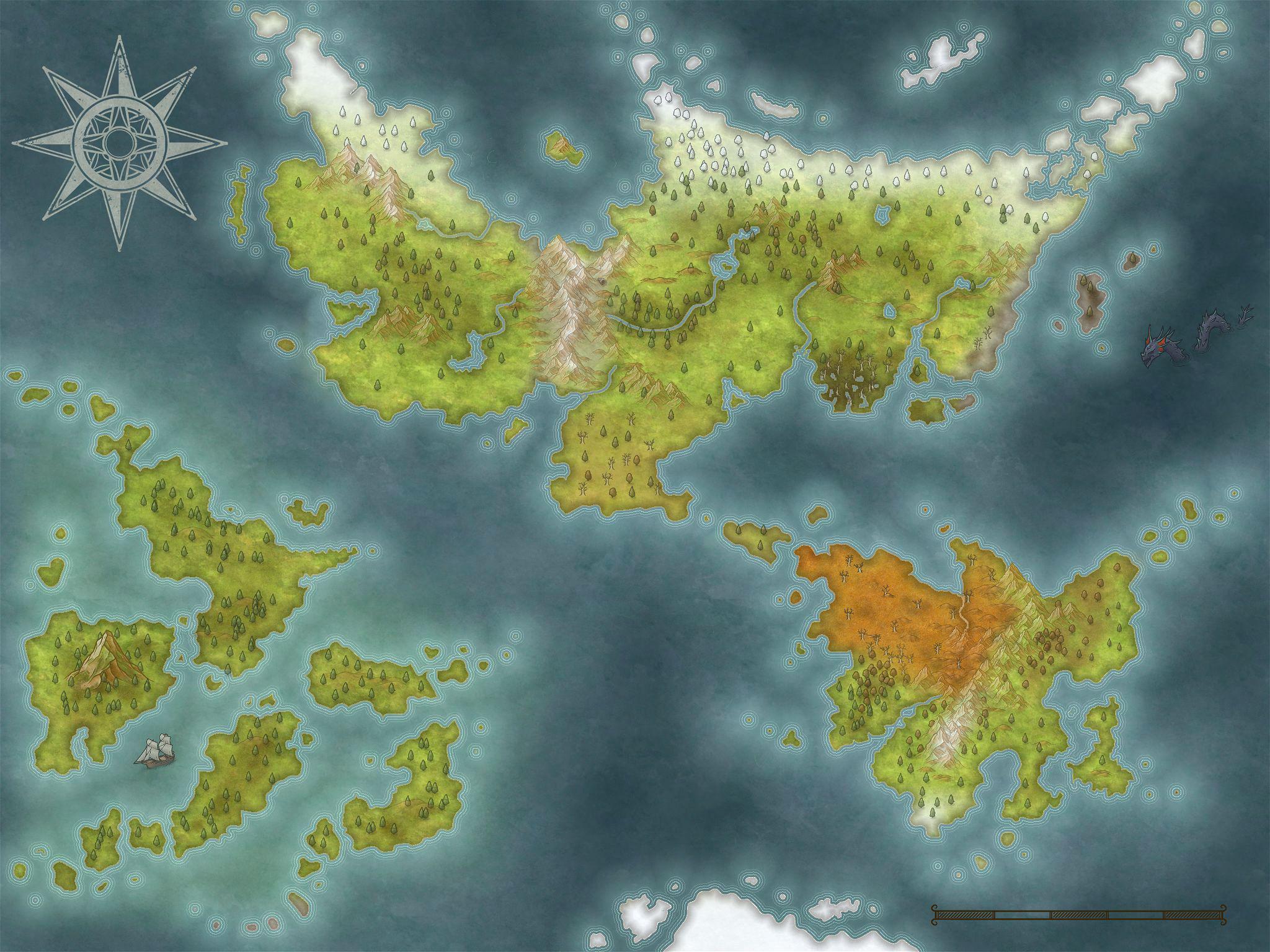 Blank World Map (Free Assets)