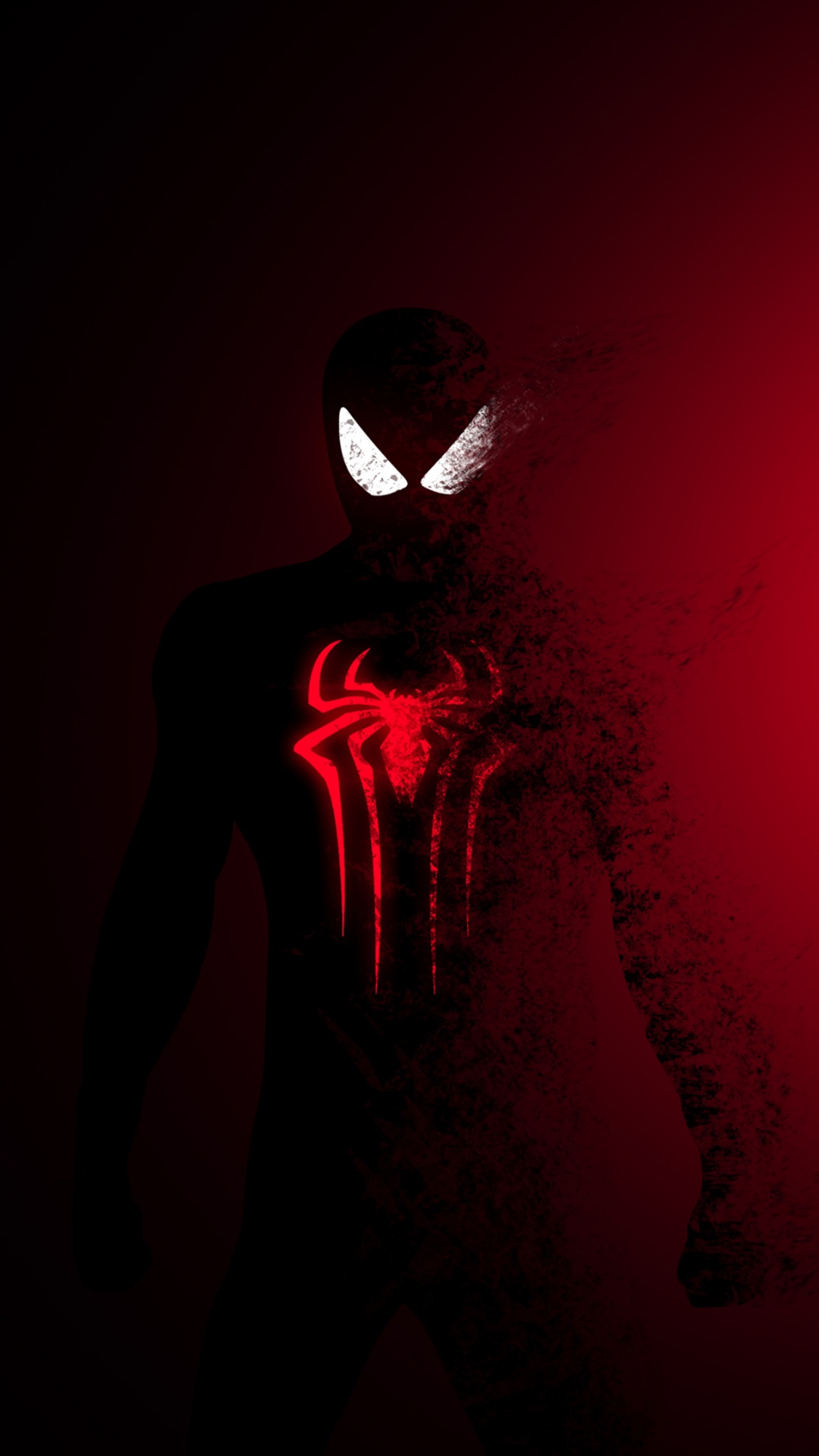 Spider Man Dark Red 4K Wallpaper
