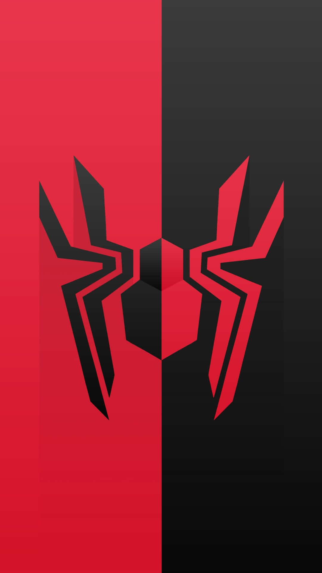 A Red And Black Spider Logo