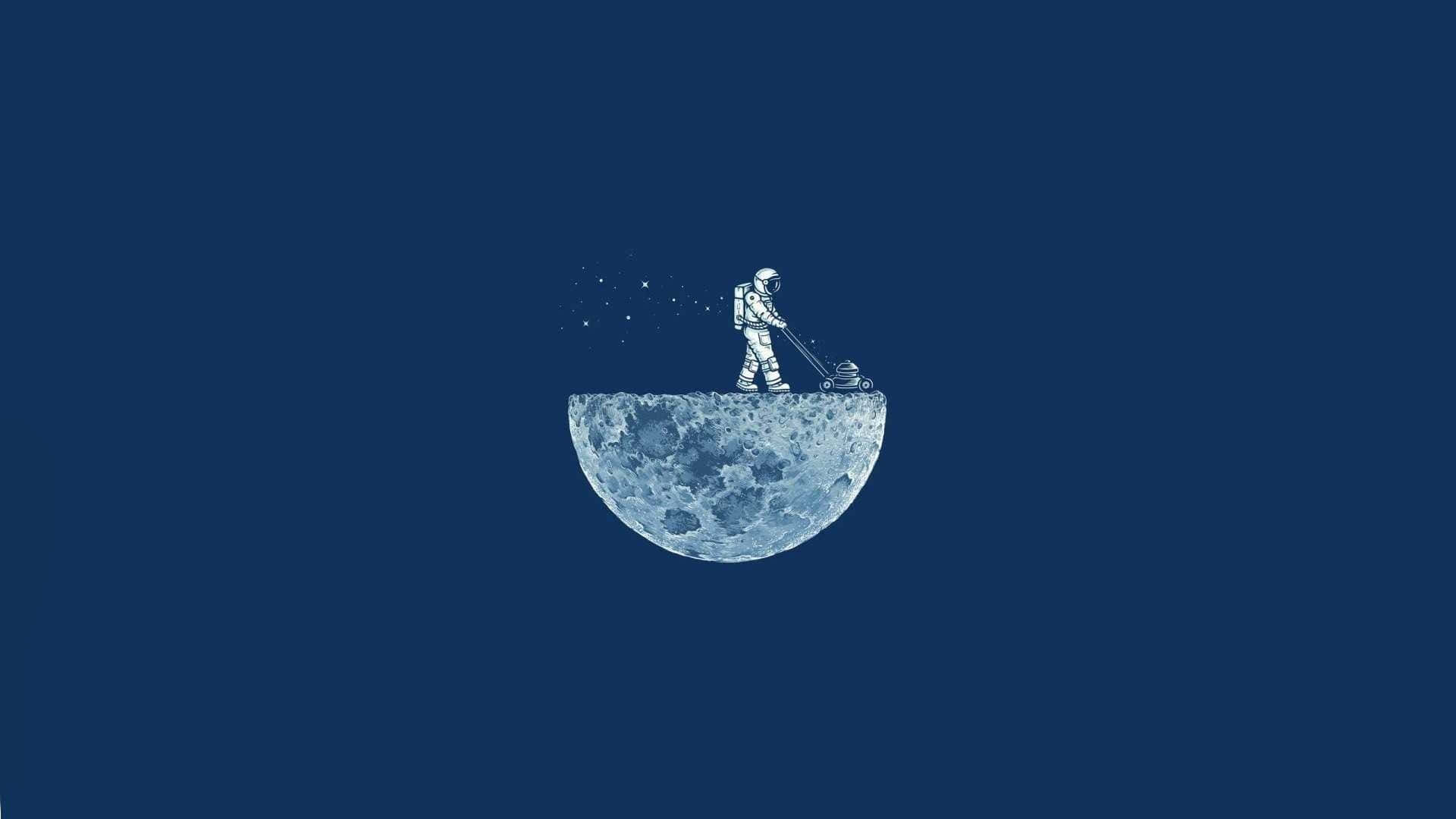 Astronaut Minimalist HD Wallpaper