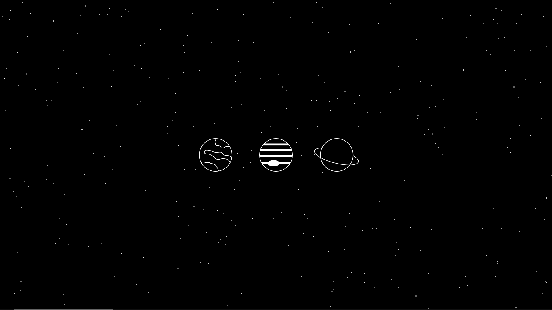 Sci Fi Minimal Planets HD Wallpaper