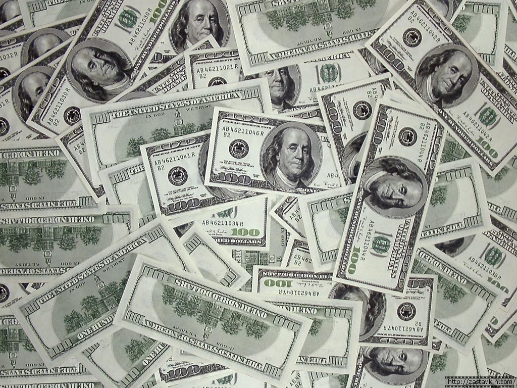 Dollars Desktop wallpaper 1366x768