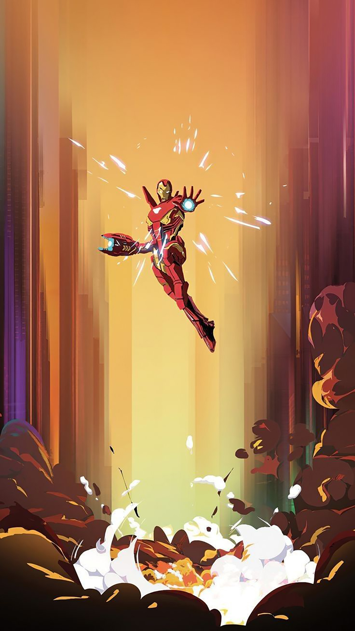 Iron Man portrait cartoon