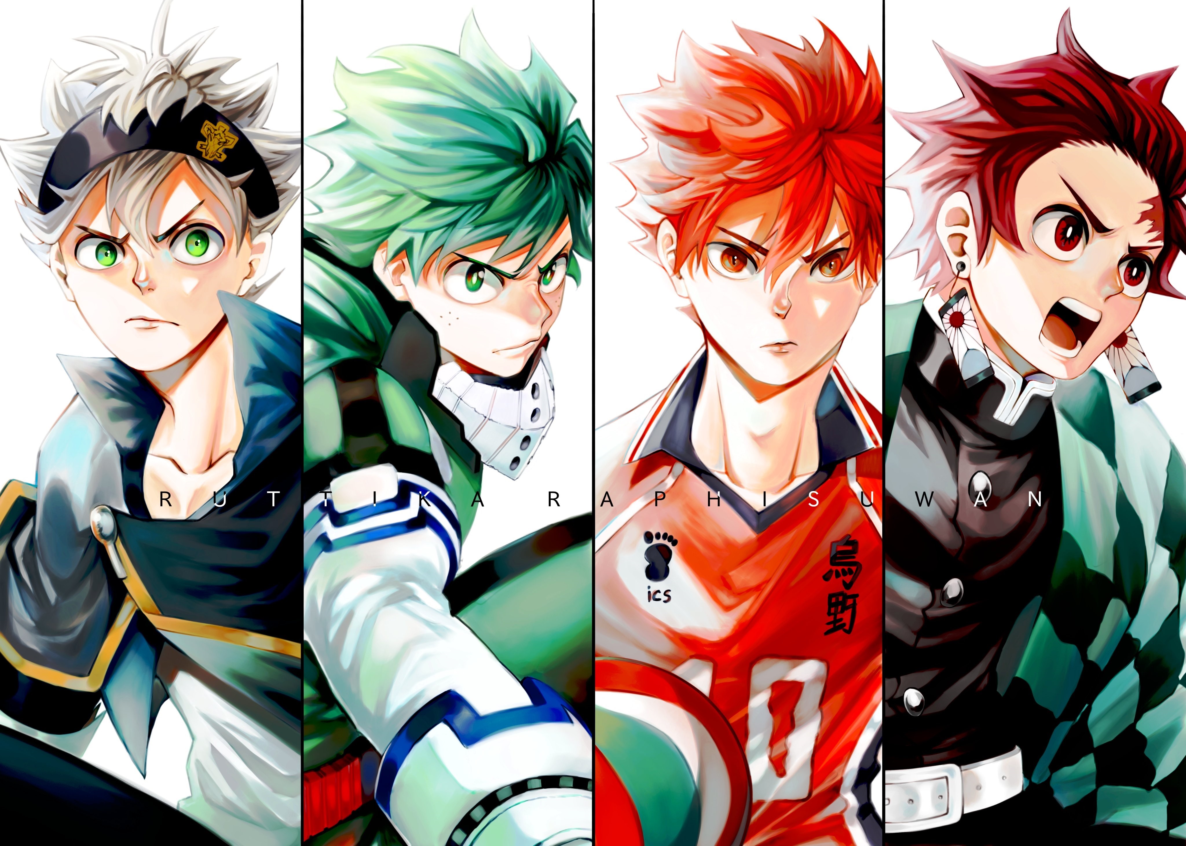 Tanjiro Kamado Izuku Midoriya Shōyō
