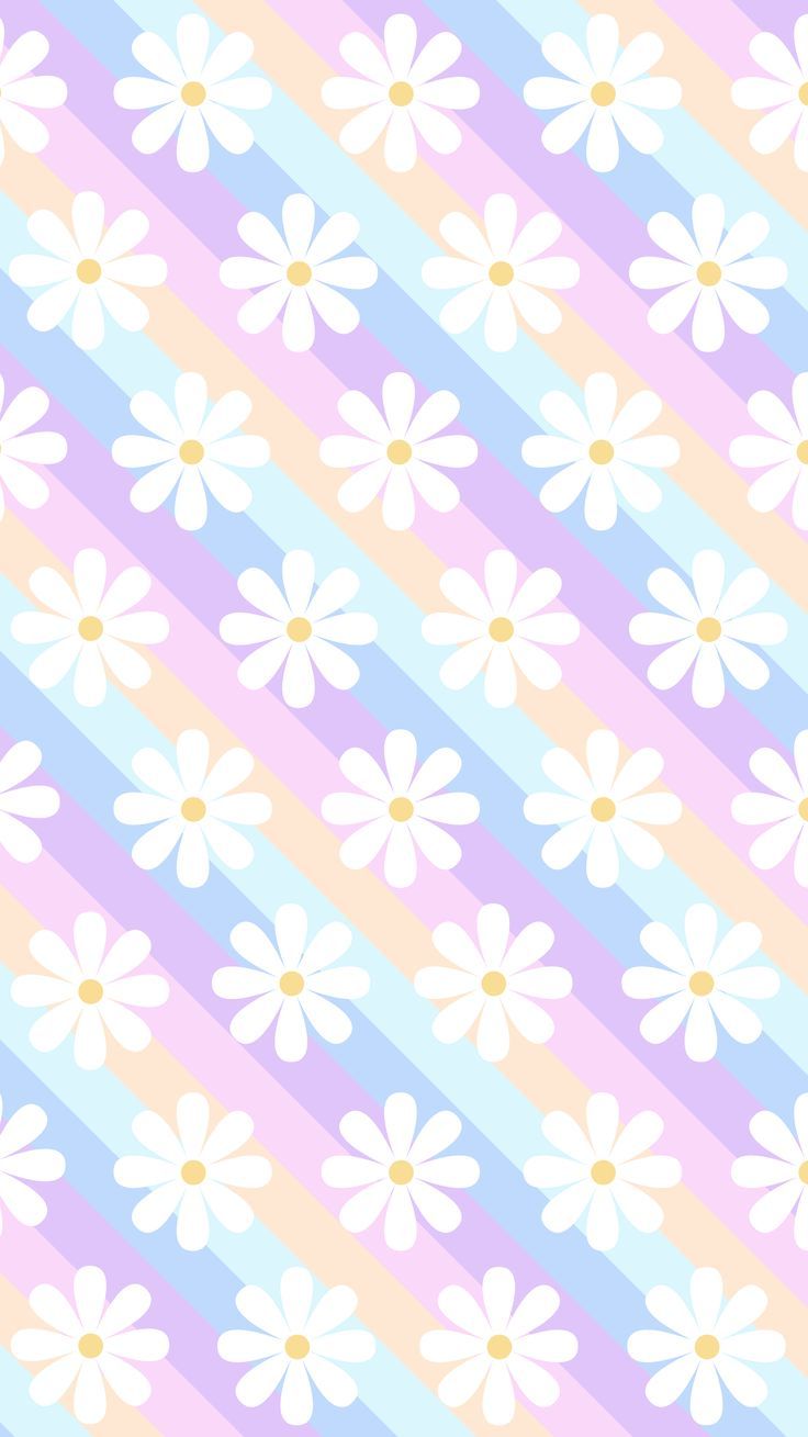 blue and pink stripe with flower