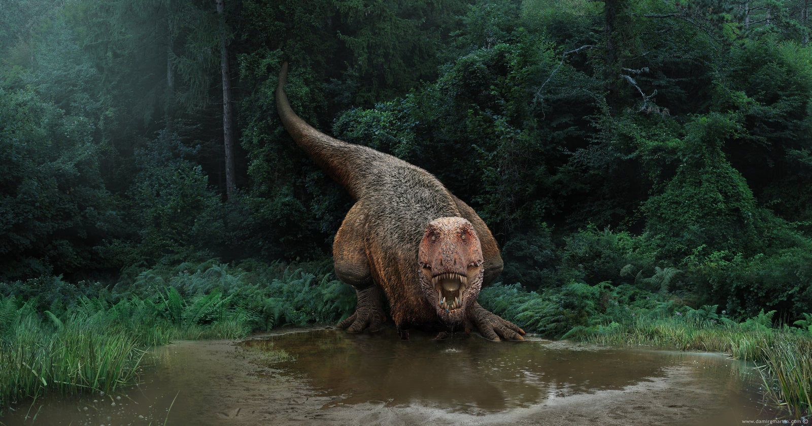 Dino Art Unsettling picture of a