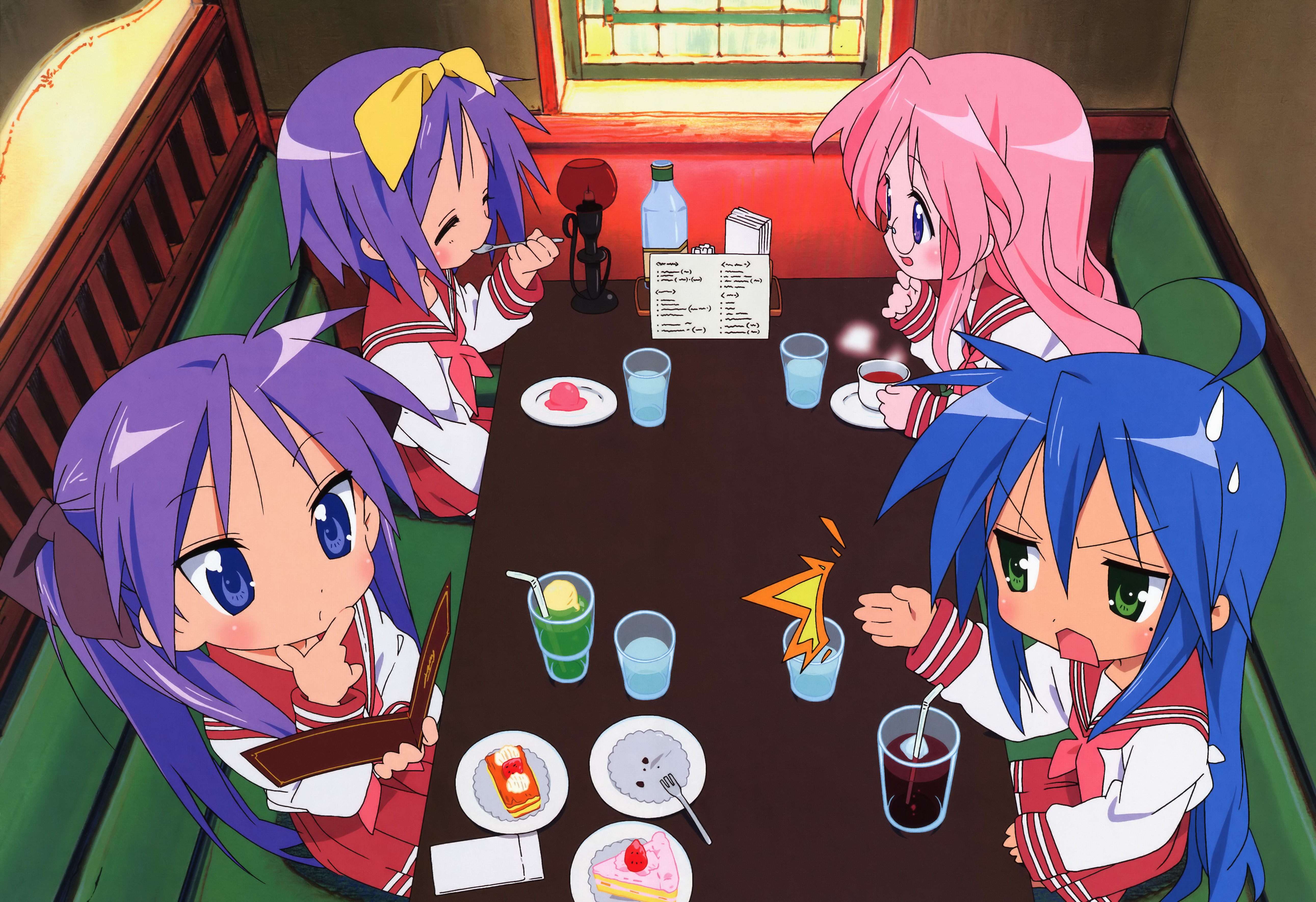 Wallpaper cafe, Kawai, Art, Konata