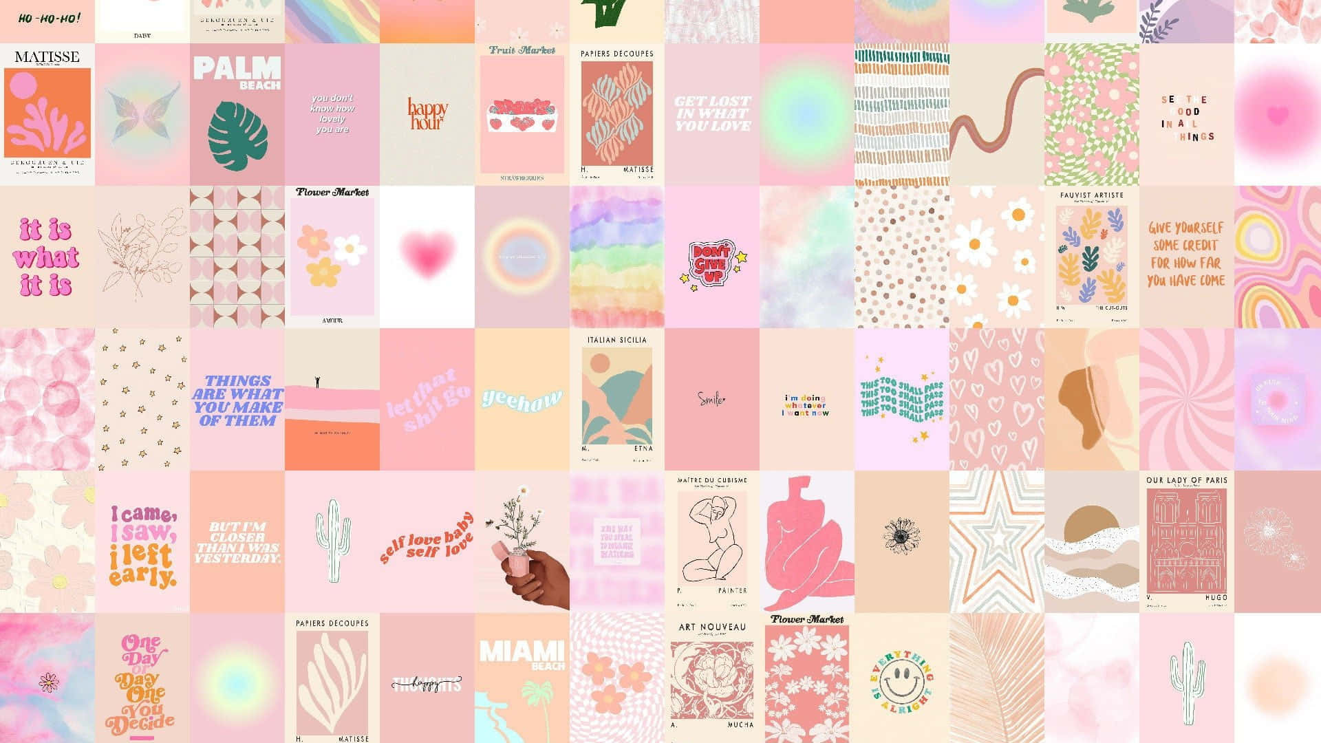 Aesthetic Collage Desktop Wallpaper