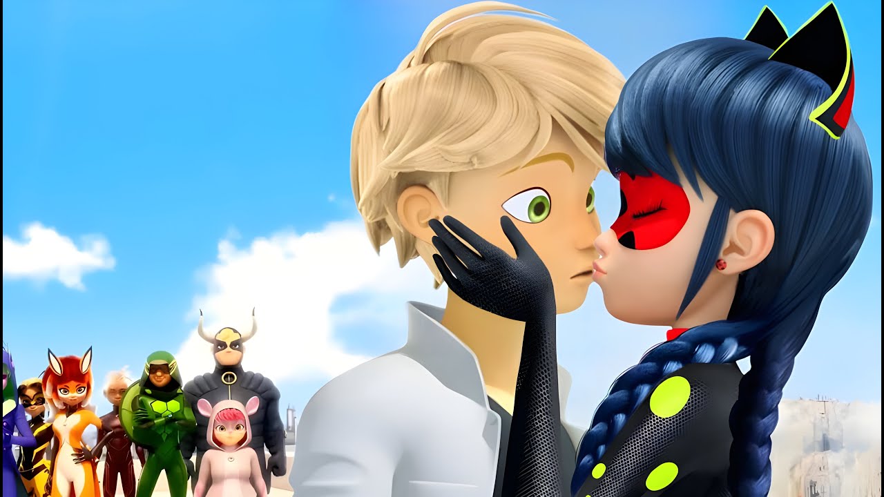 Ile Lat Ma Marinette I Adrien Marinette And Adrien Kissing Wallpapers - Wallpaper Cave