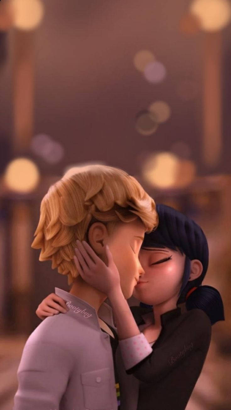 Ladybug And Cat Noir Kiss Realistic
