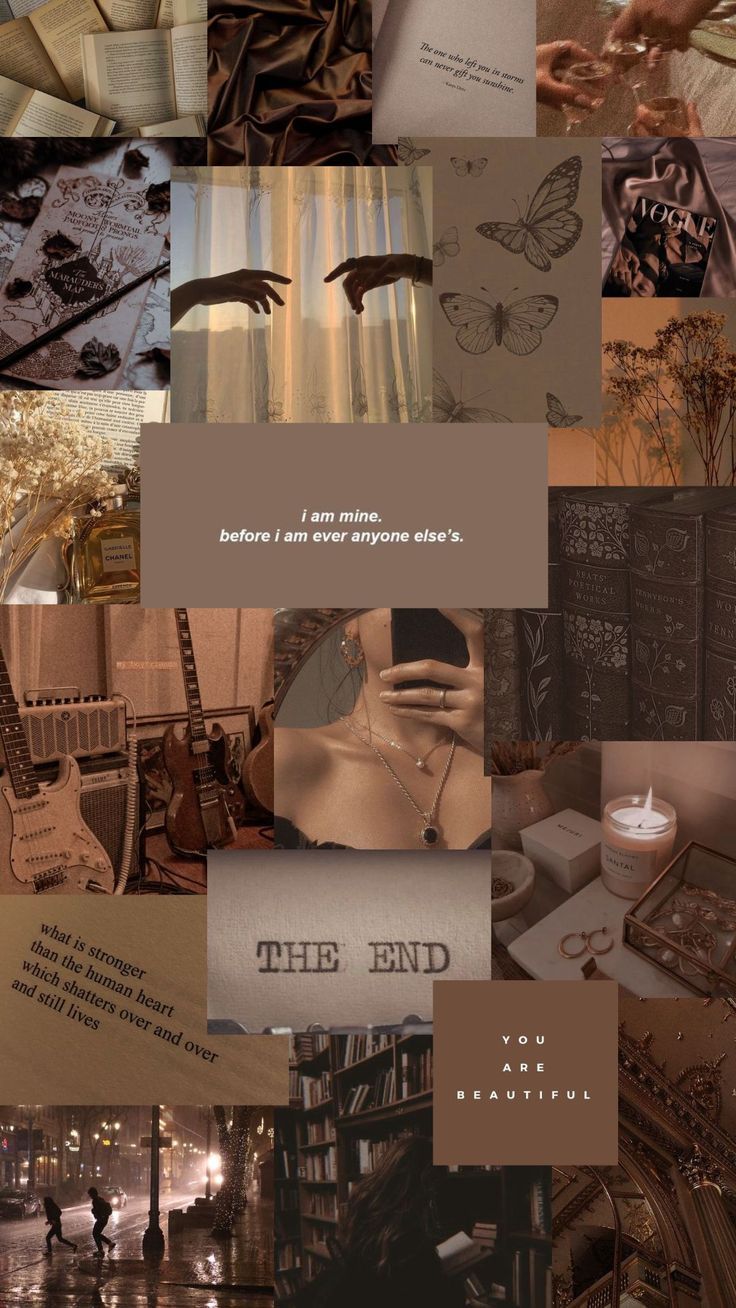 aesthetic brown wallpaper