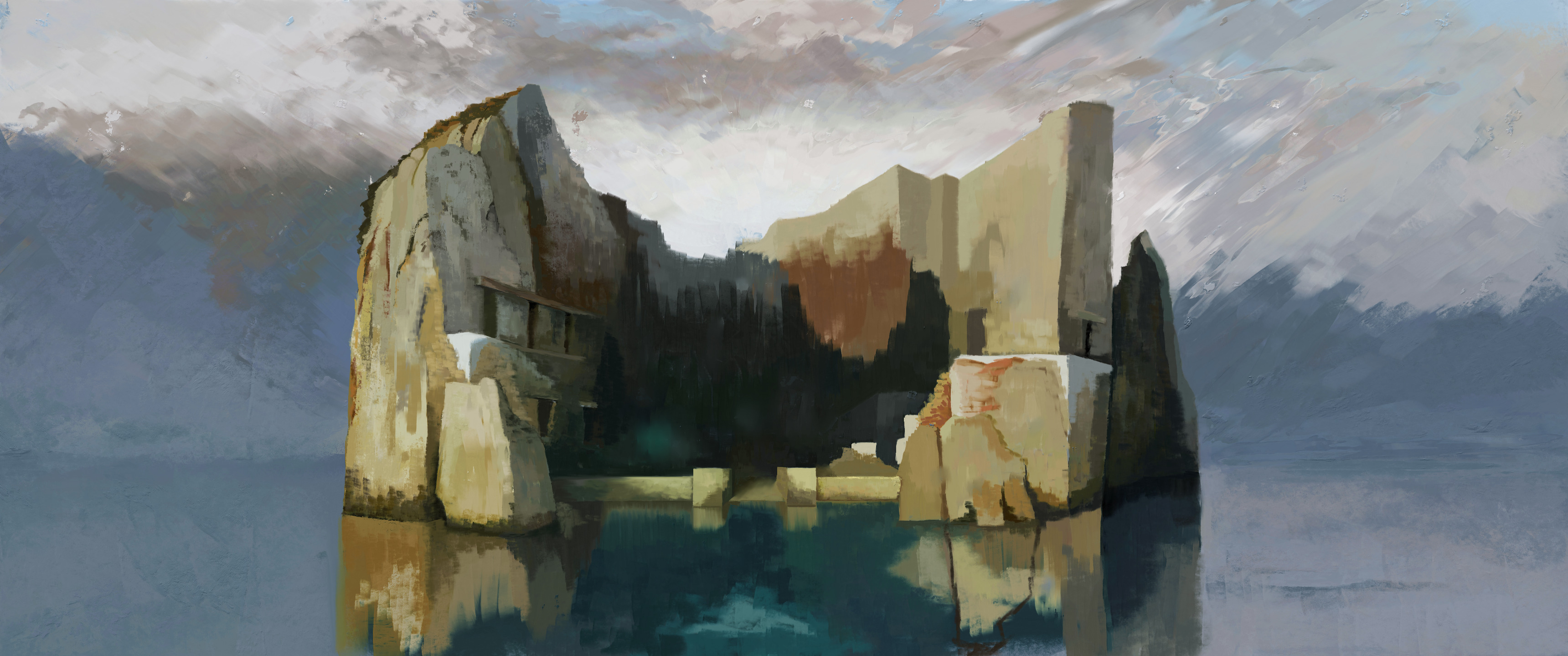 Palette Knife Isle of the Dead: Arnold