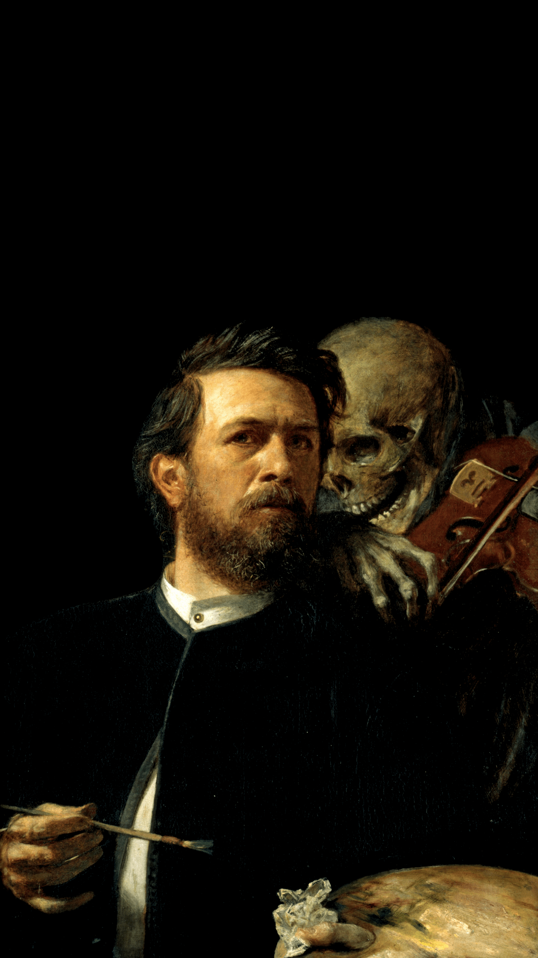 Self Portrait With Death Playing