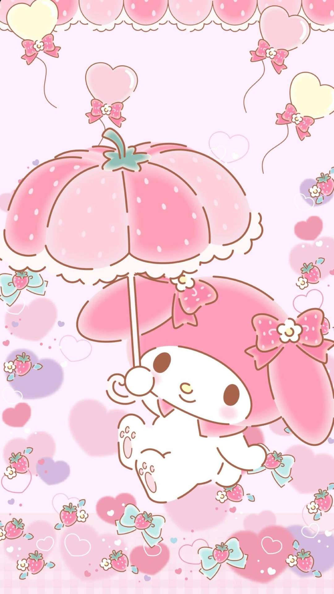 My Melody Backdrop Wallpaper