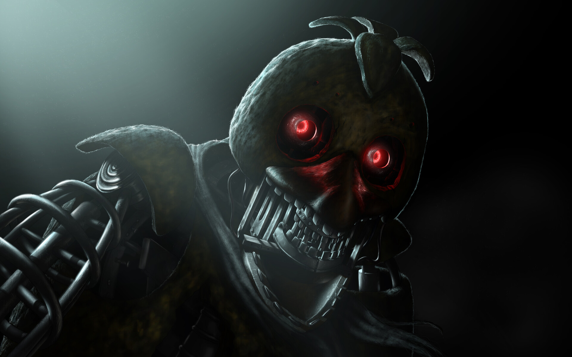 Chica withered animatronic