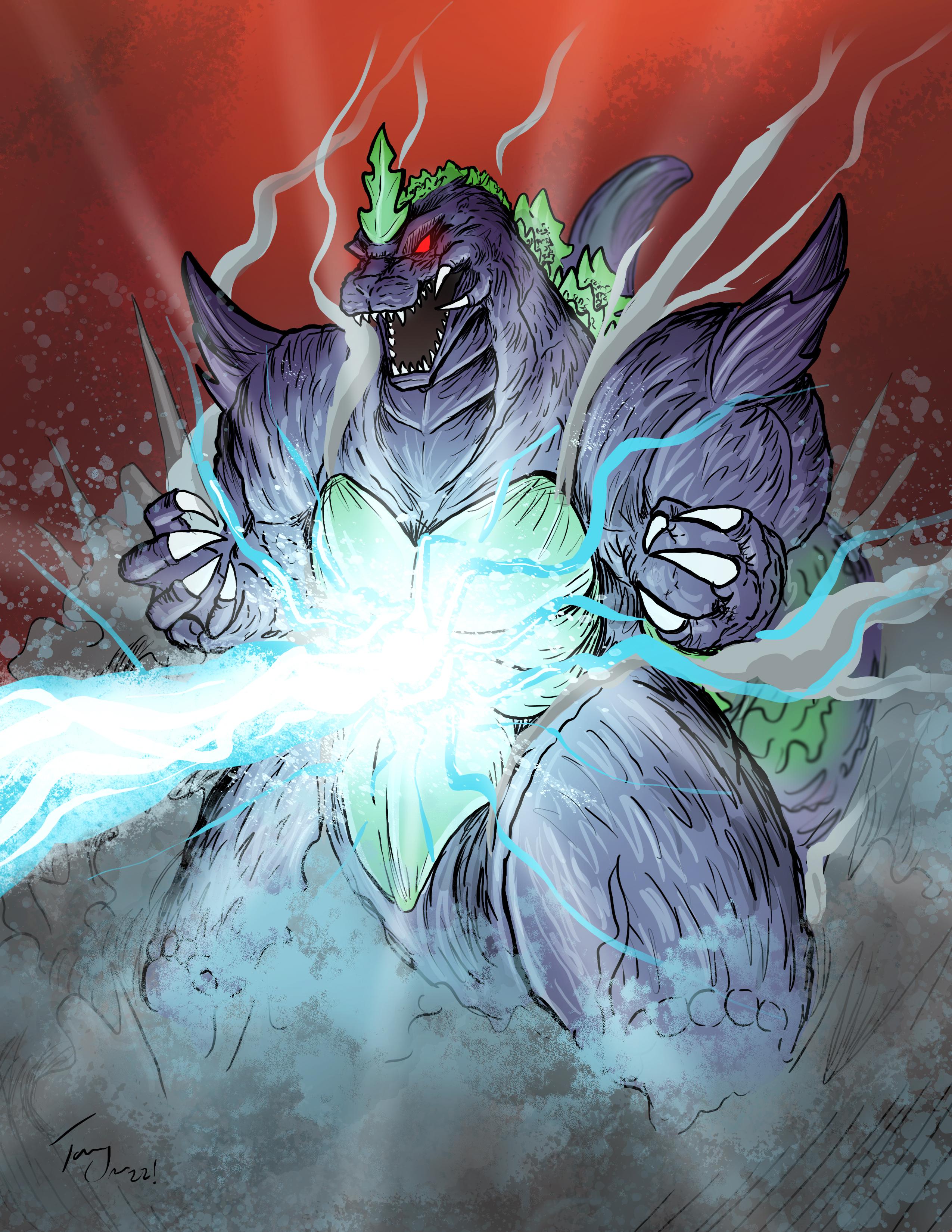 Commission fanart of Super Godzilla