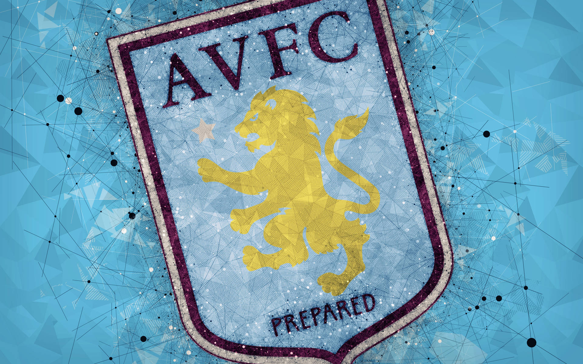 Aston Villa Geometric Design Logo
