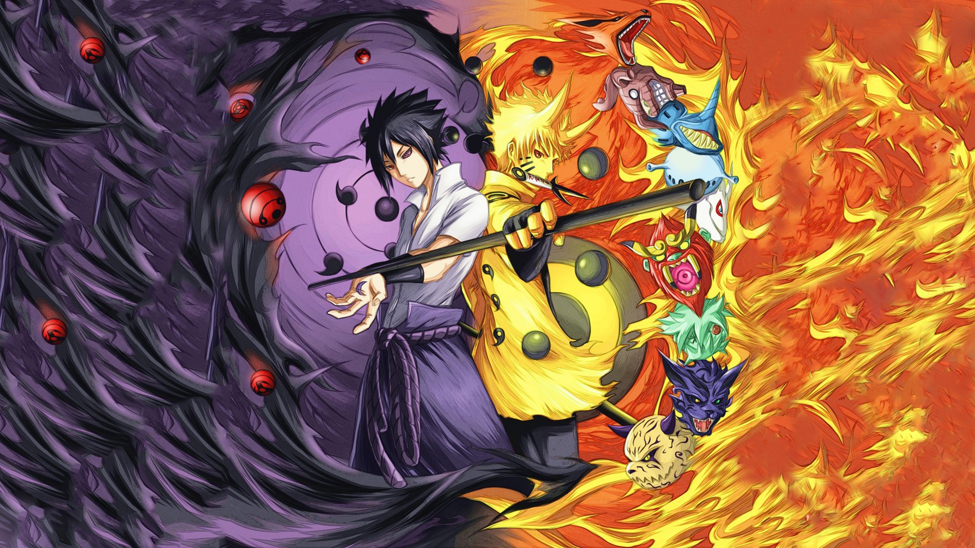 Download Naruto Uzumaki Sasuke Uchiha