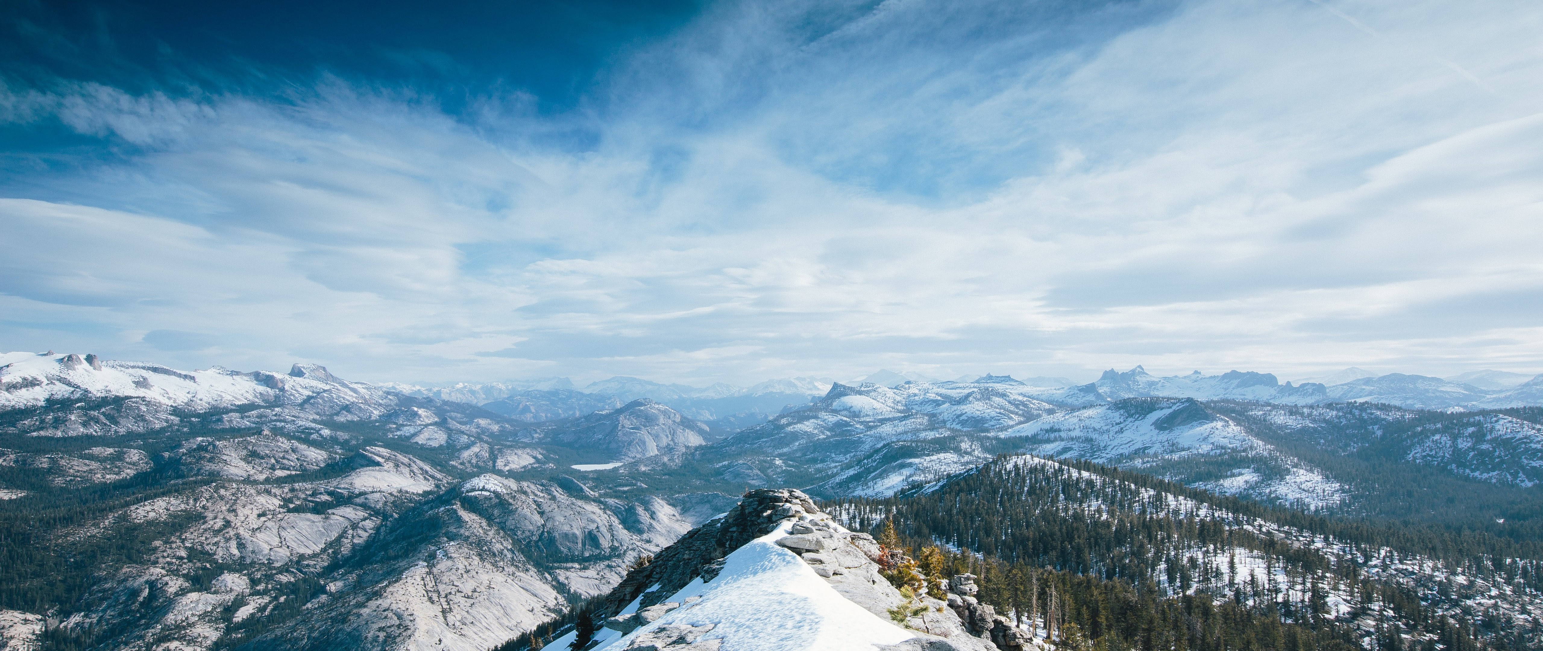 Snow Mountain Peak Landscape Nature 8K