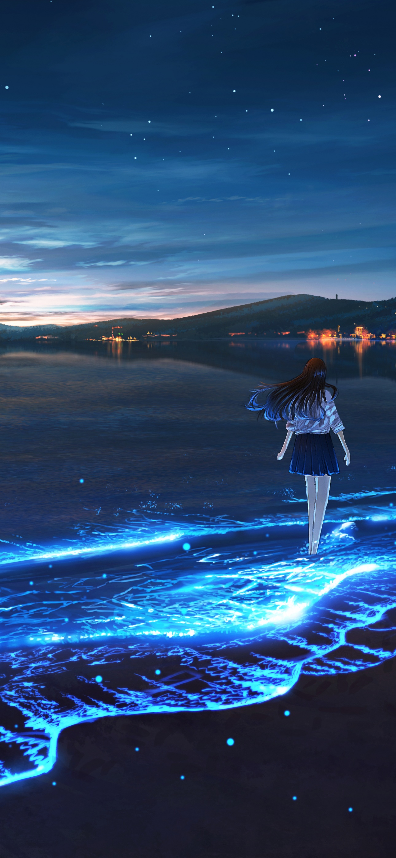 Anime Sky Night iPhone 15 Wallpapers - Wallpaper Cave