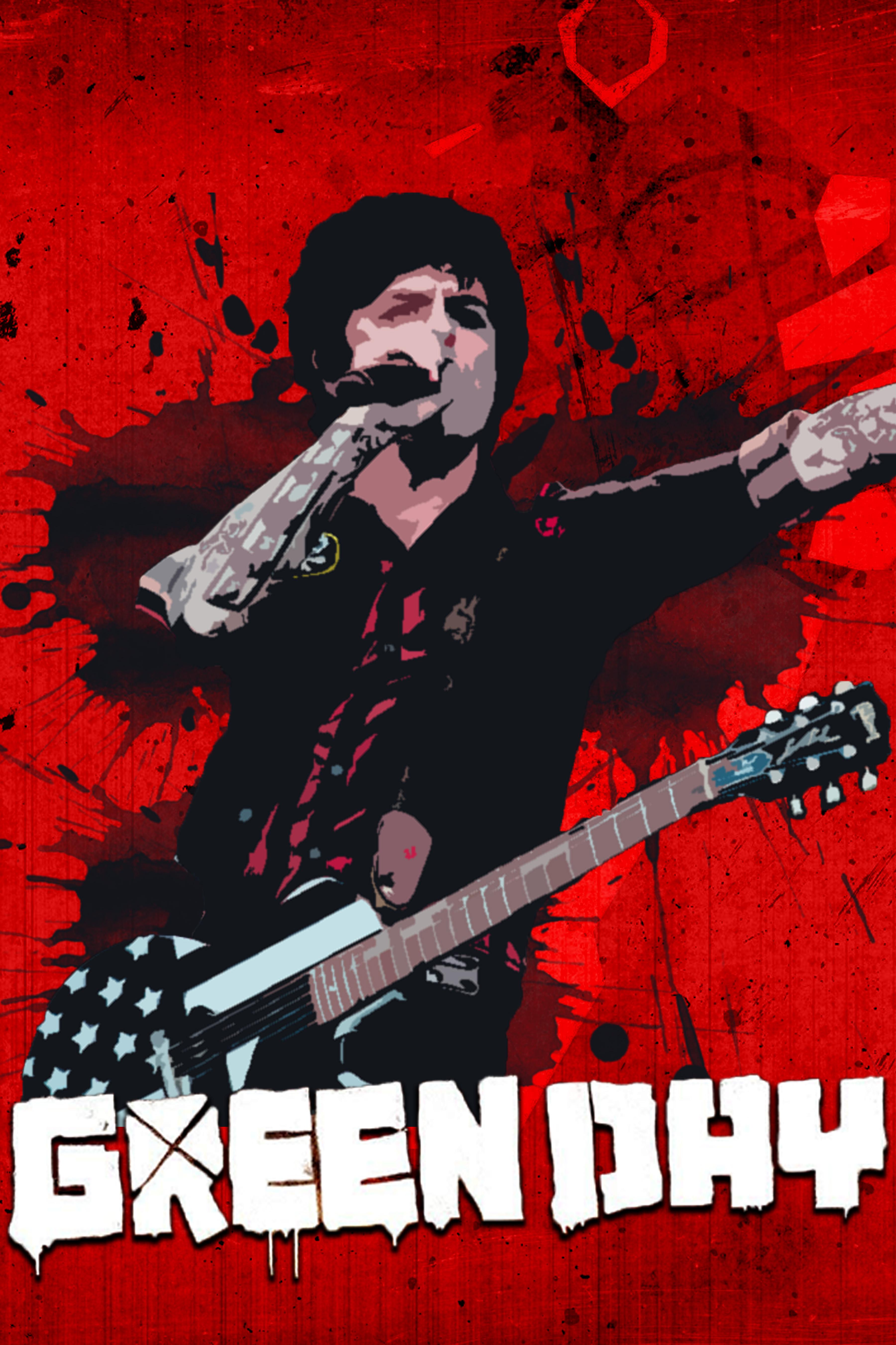 American Idiot themed Billie Joe poster