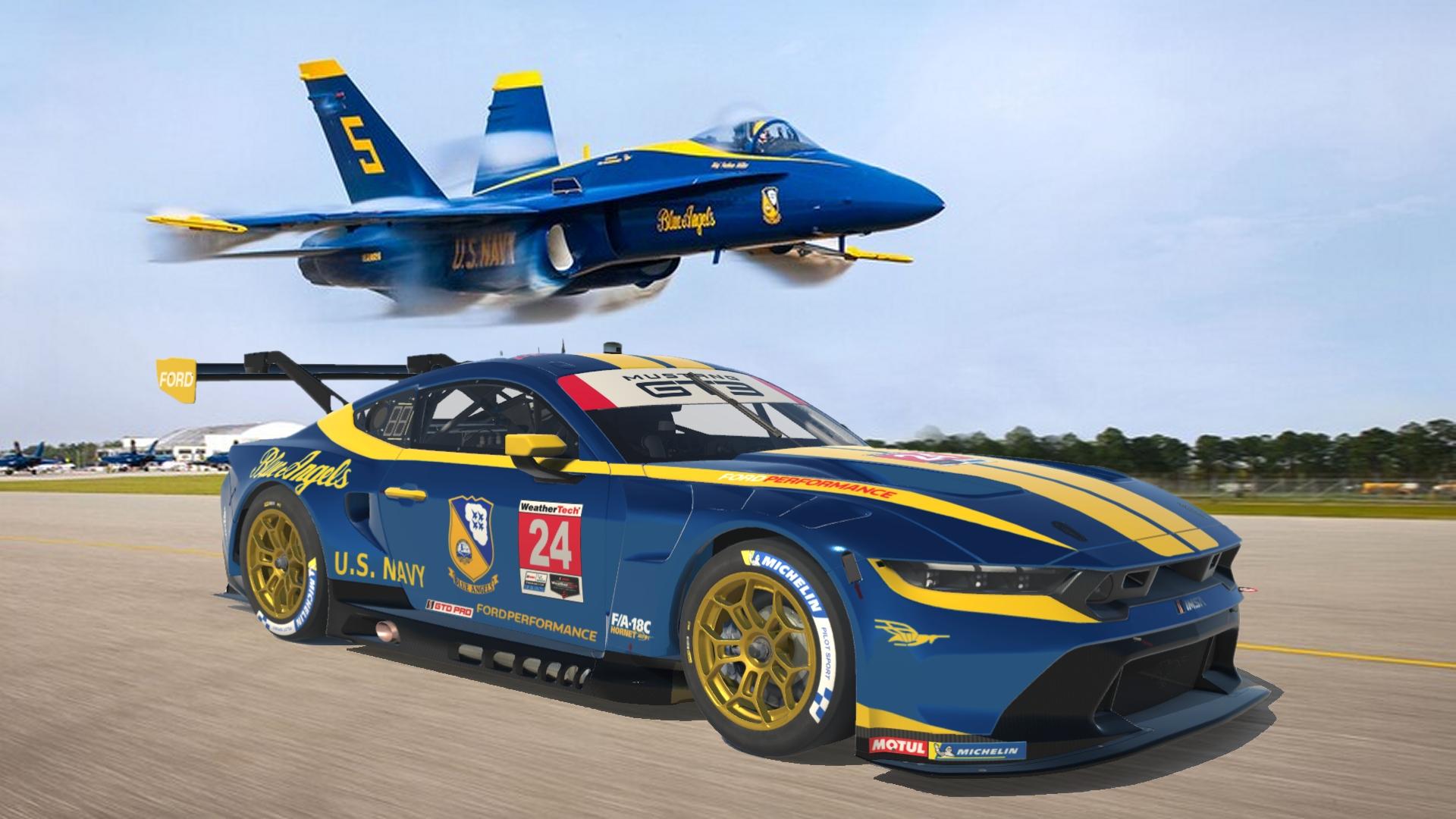 Ford Mustang GT3 Blue Angels