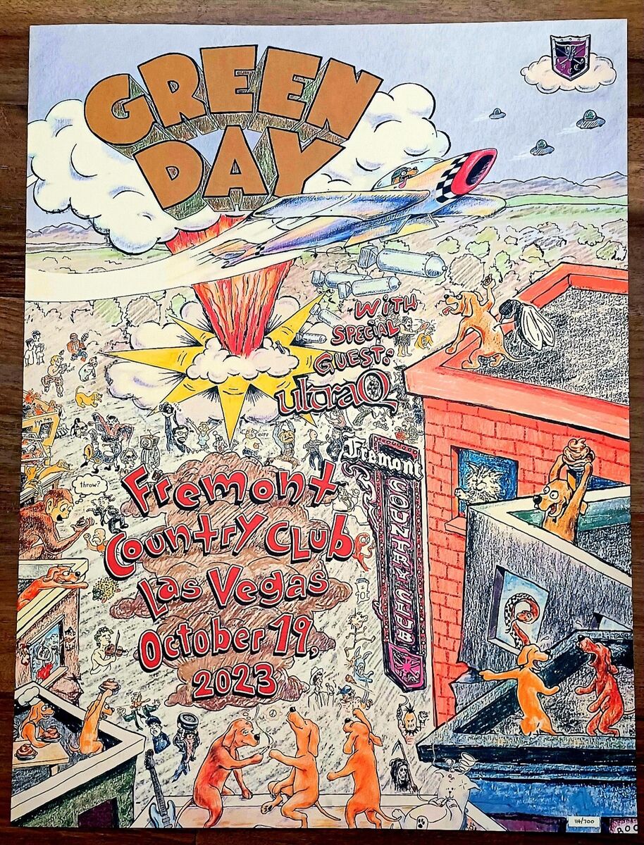GREEN DAY Tour Poster FREMONT COUNTRY