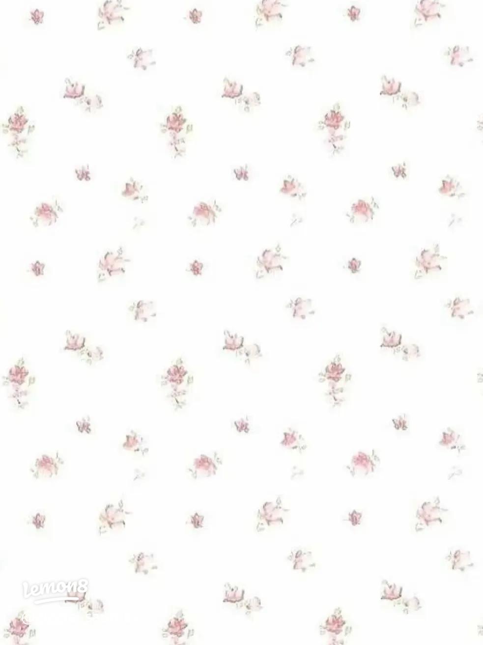 Charming Coquette Floral Wallpaper for a Girly Aesthetic
