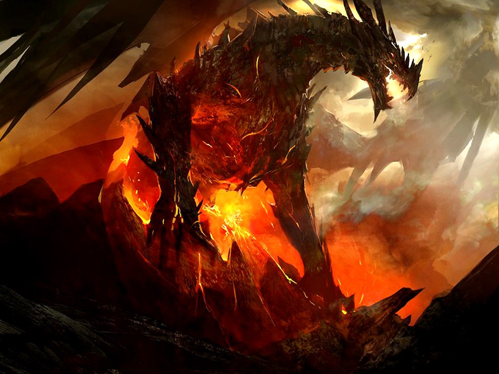 Dragon Landscape Wallpaper Free Wide