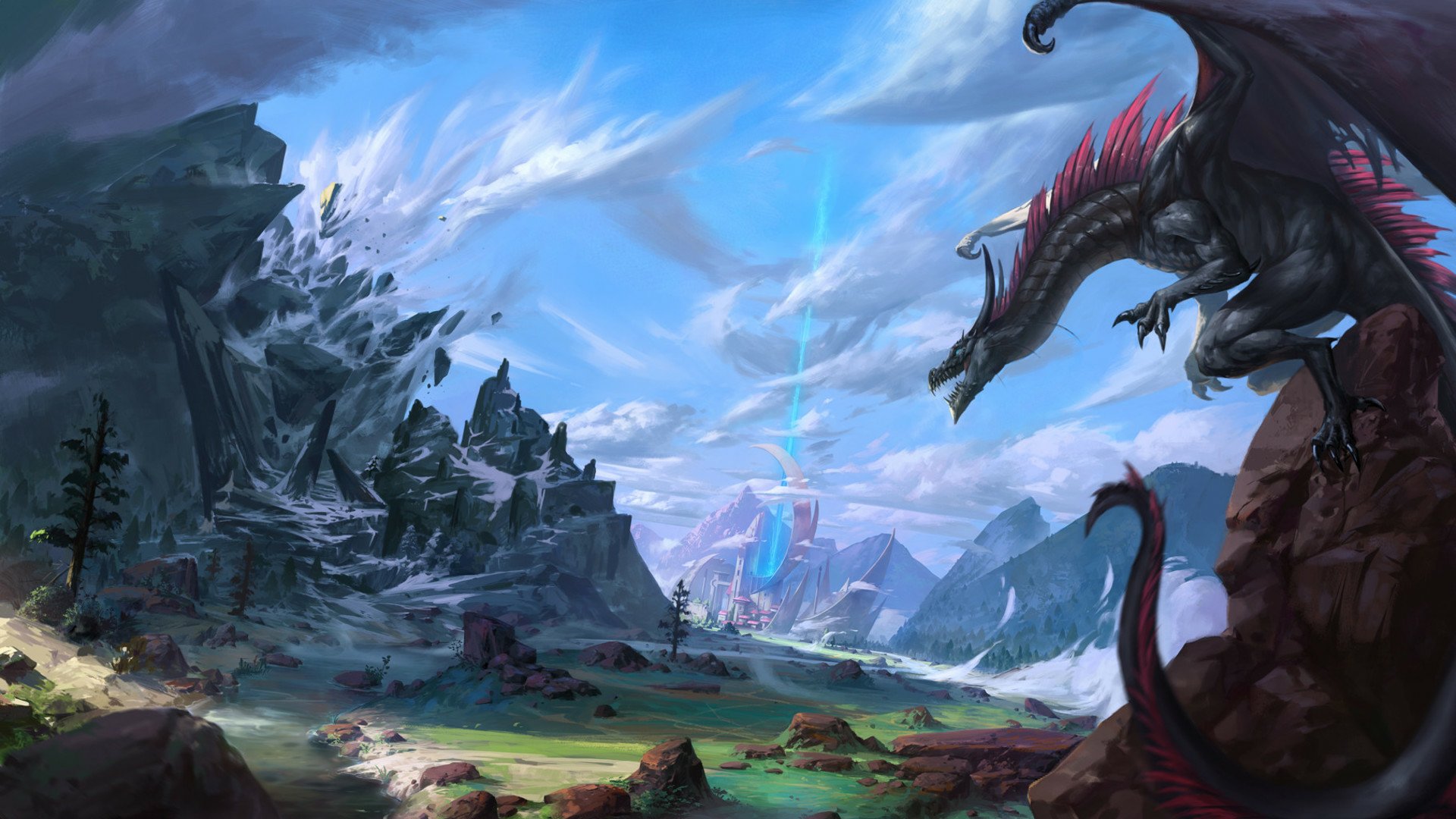 Download Landscape Fantasy Dragon