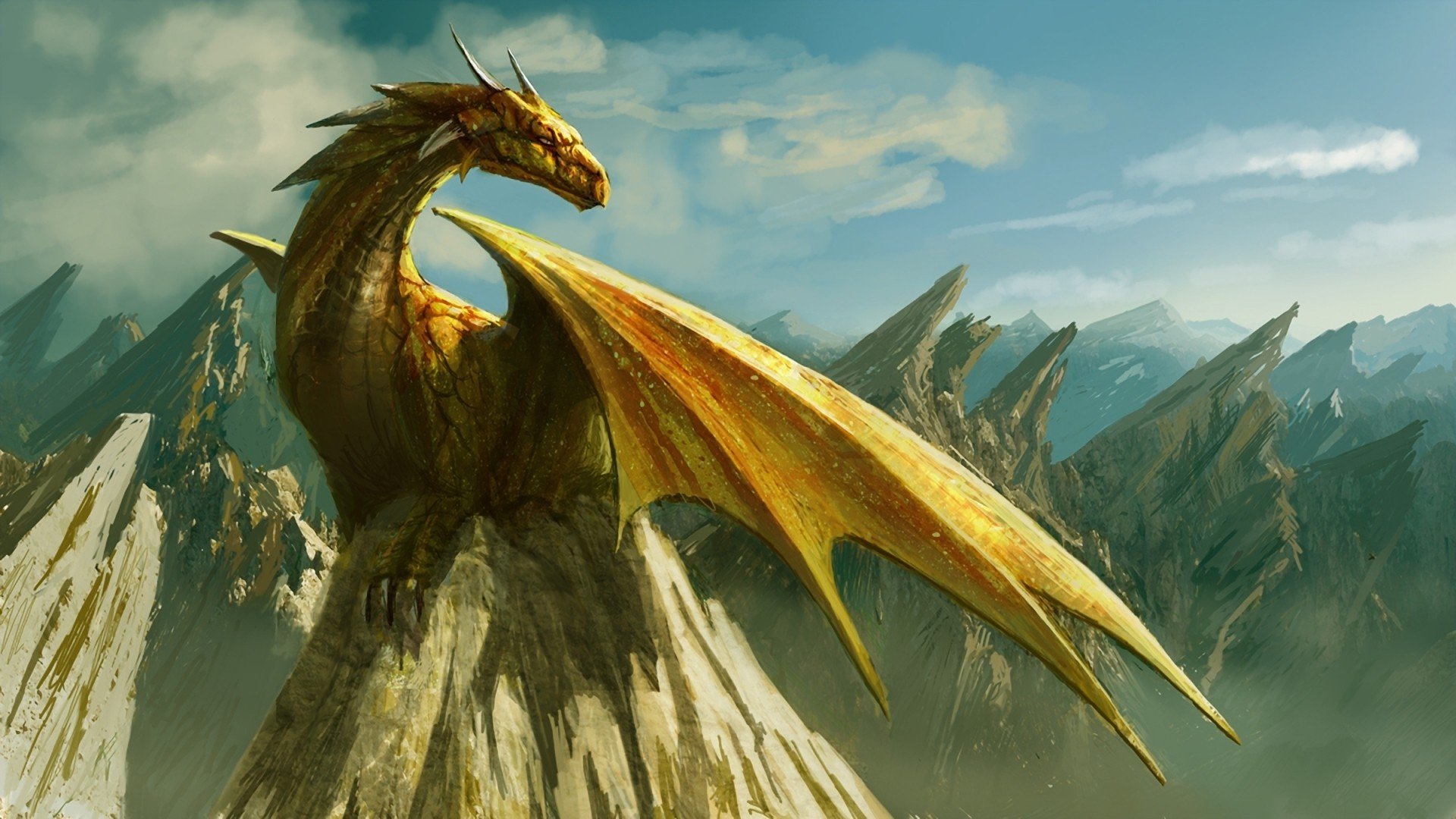 Epic Fantasy Dragon HD Wallpaper