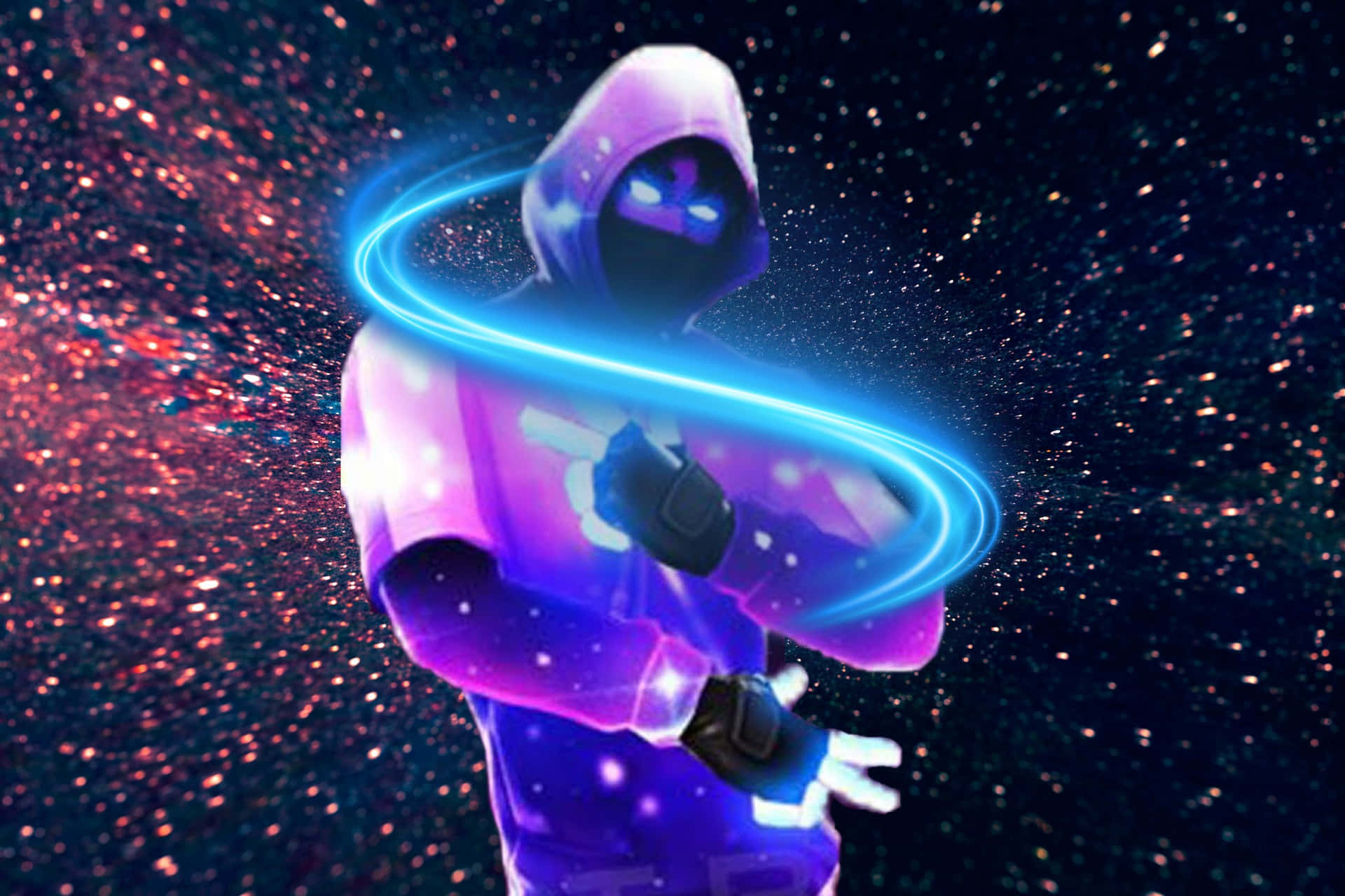Fortnite Galaxy In Hoodie Wallpaper