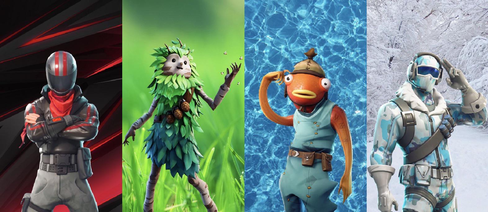 Fortnite skin themed wallpaper