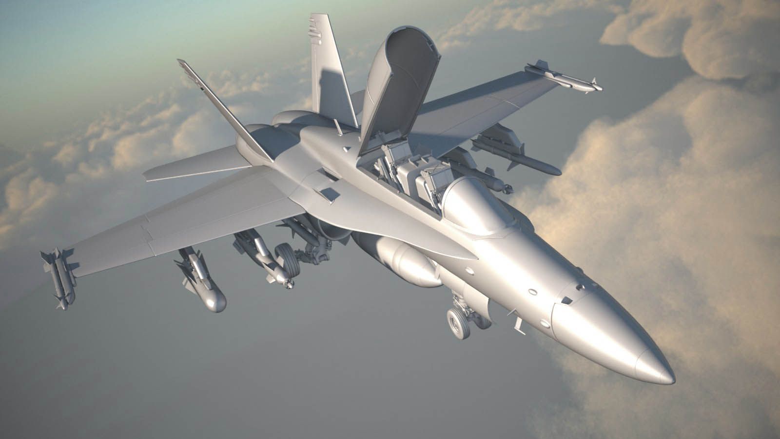 McDonnell Douglas FA 18 Hornet 3D Model