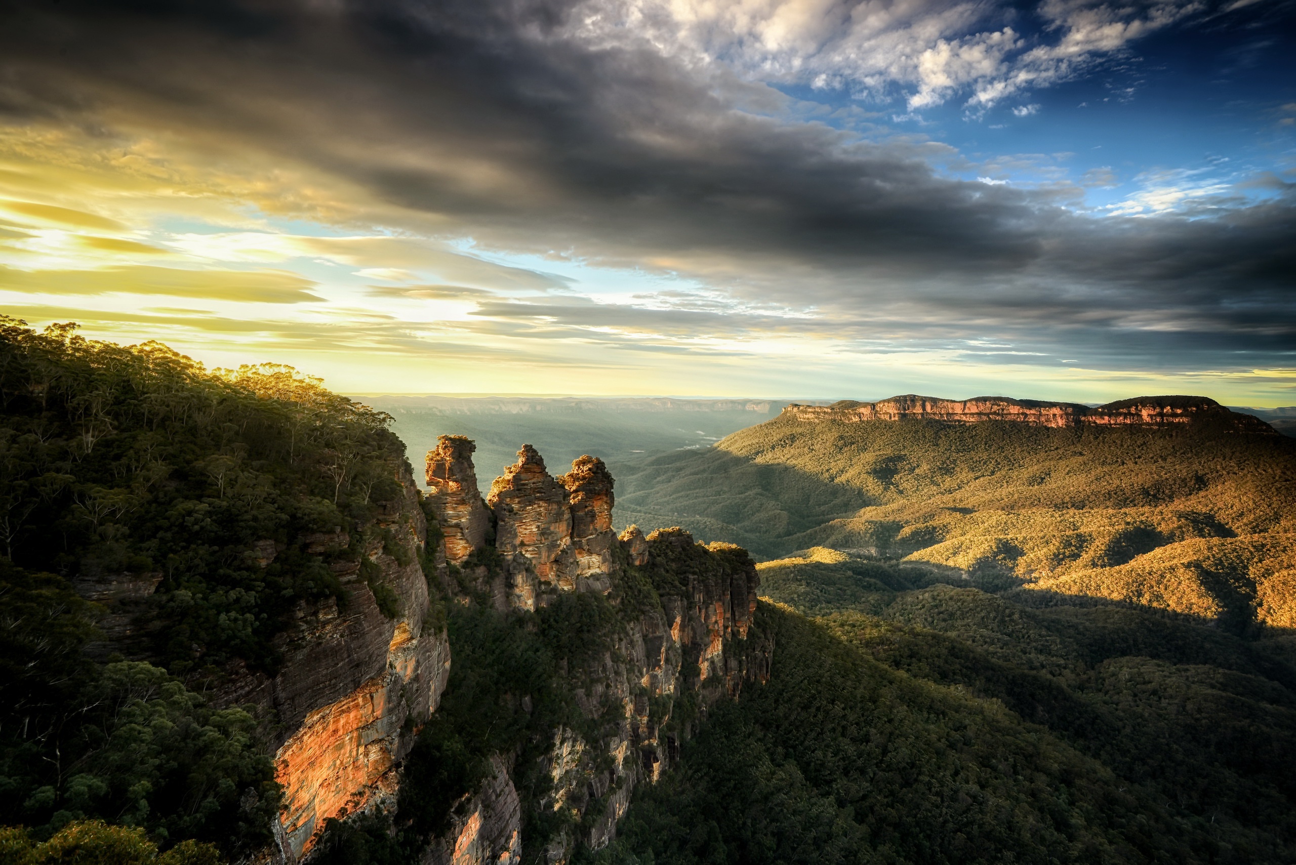 Forest Cliff Cloud Sky Nature Landscape