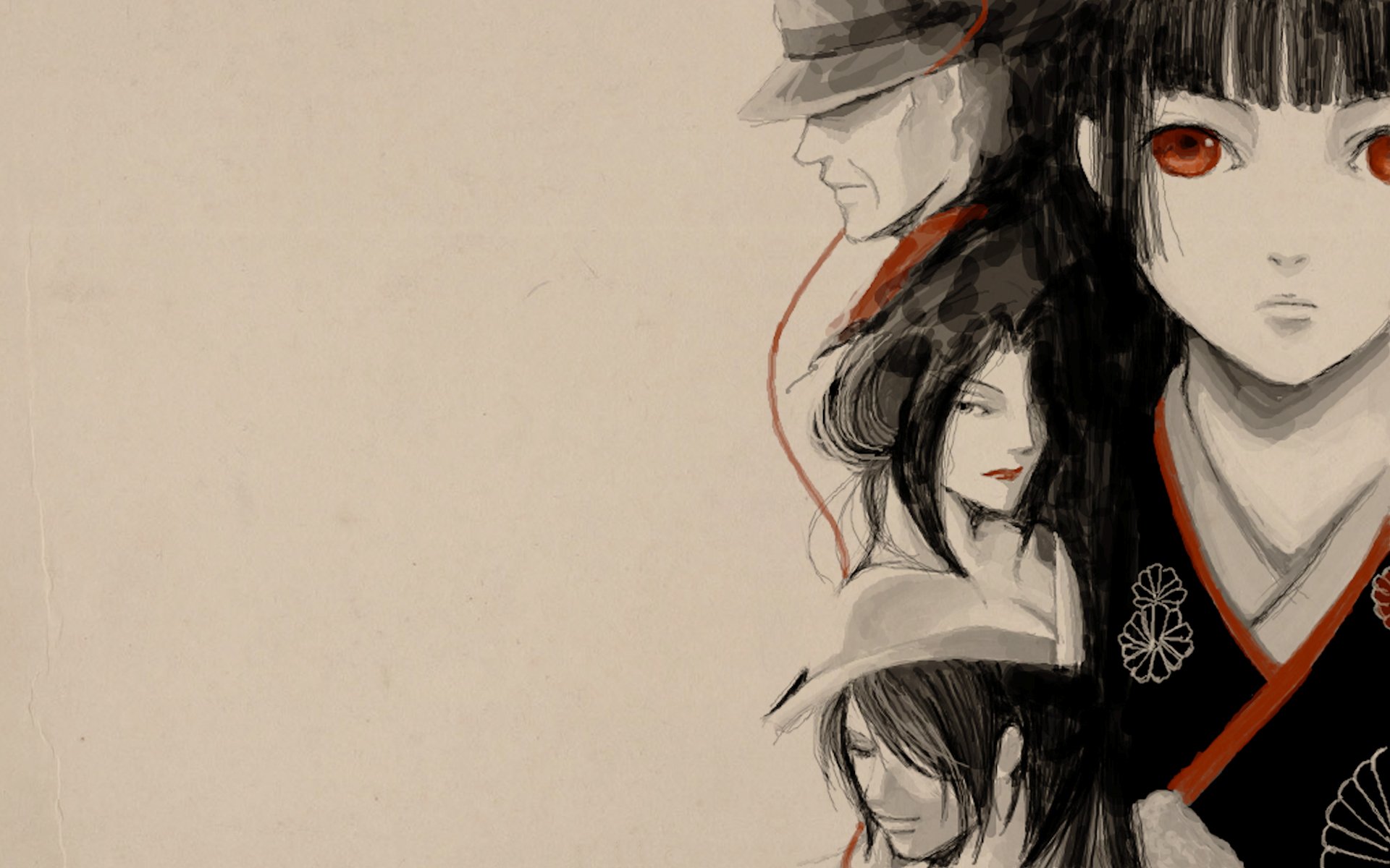 Jigoku Shōjo HD Wallpaper: Haunting