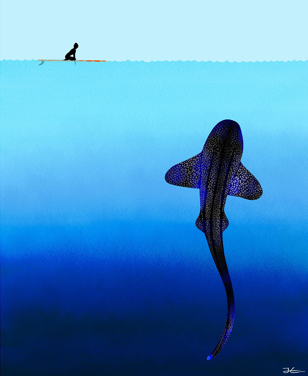 Refraction Leopard Shark