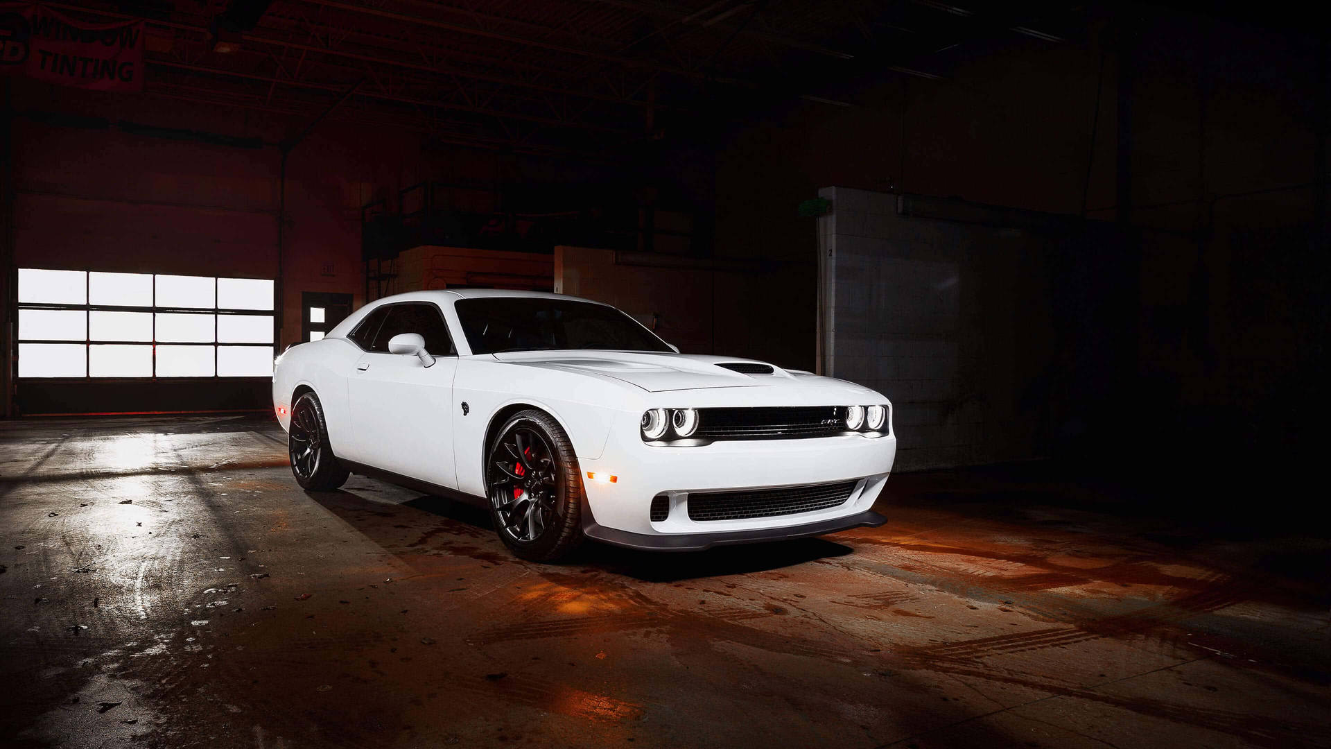 Dodge Challenger White Wallpaper